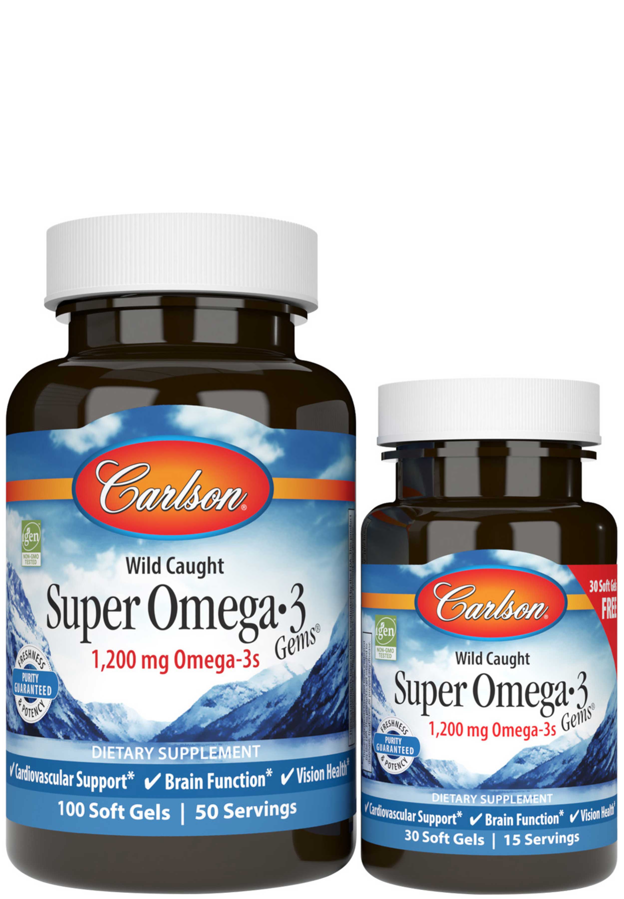 Carlson Labs Super Omega-3 Gems 1200 mg