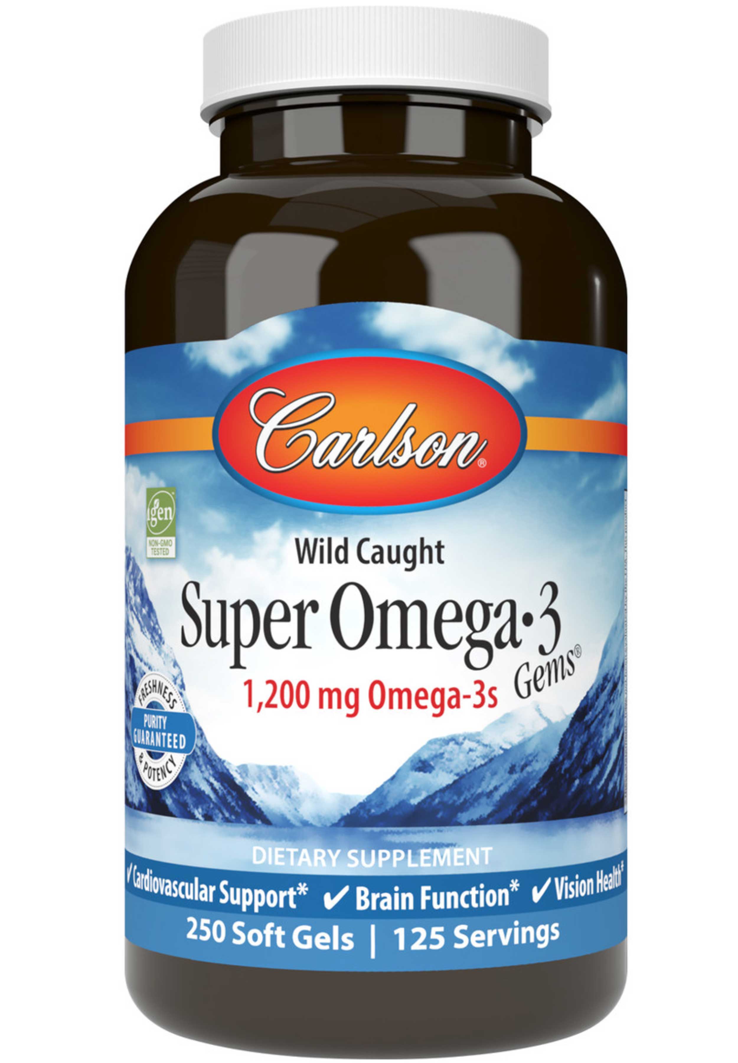 Carlson Labs Super Omega-3 Gems 1200 mg
