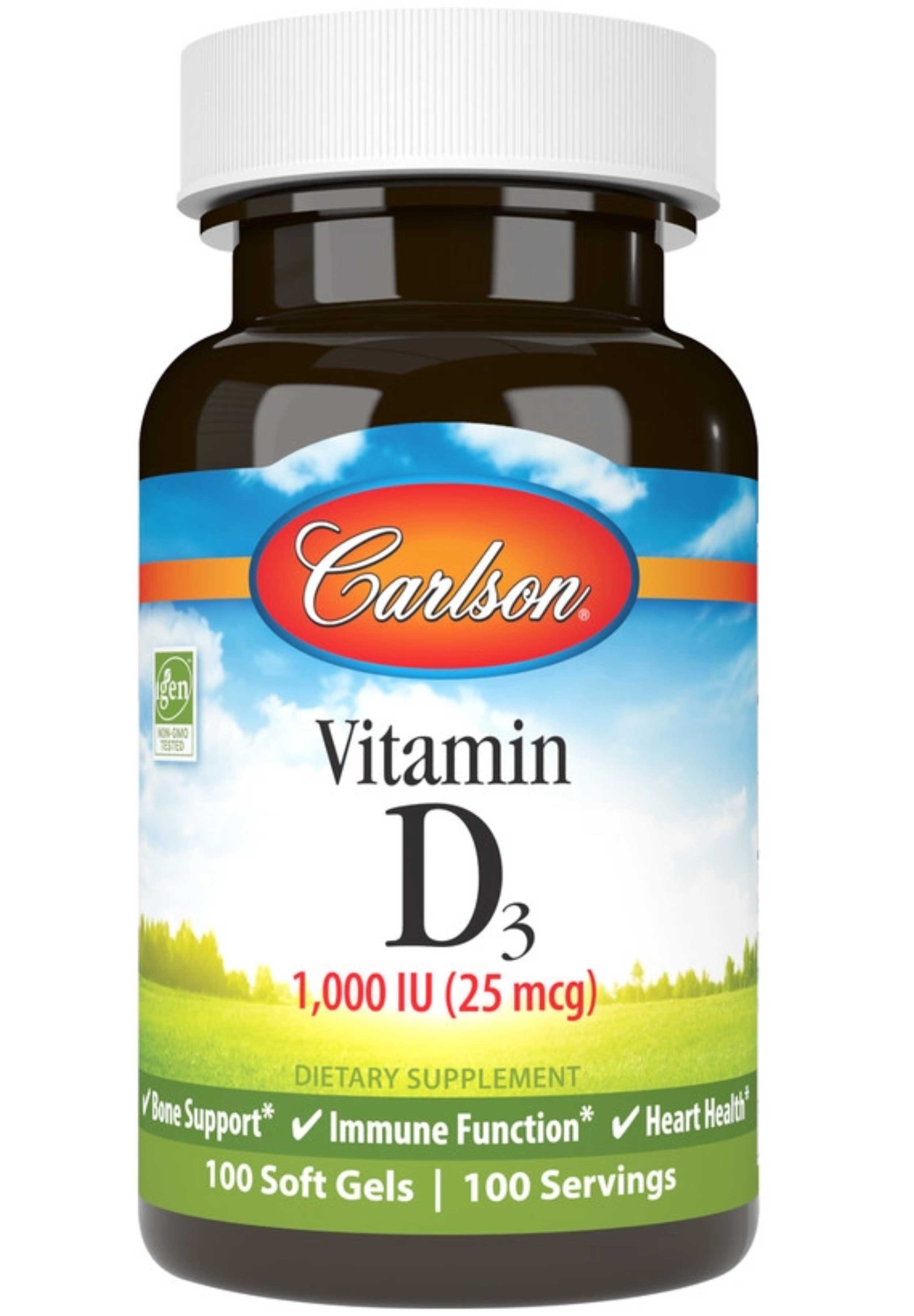 Carlson Labs Vitamin D3 1,000 IU (25 mcg)