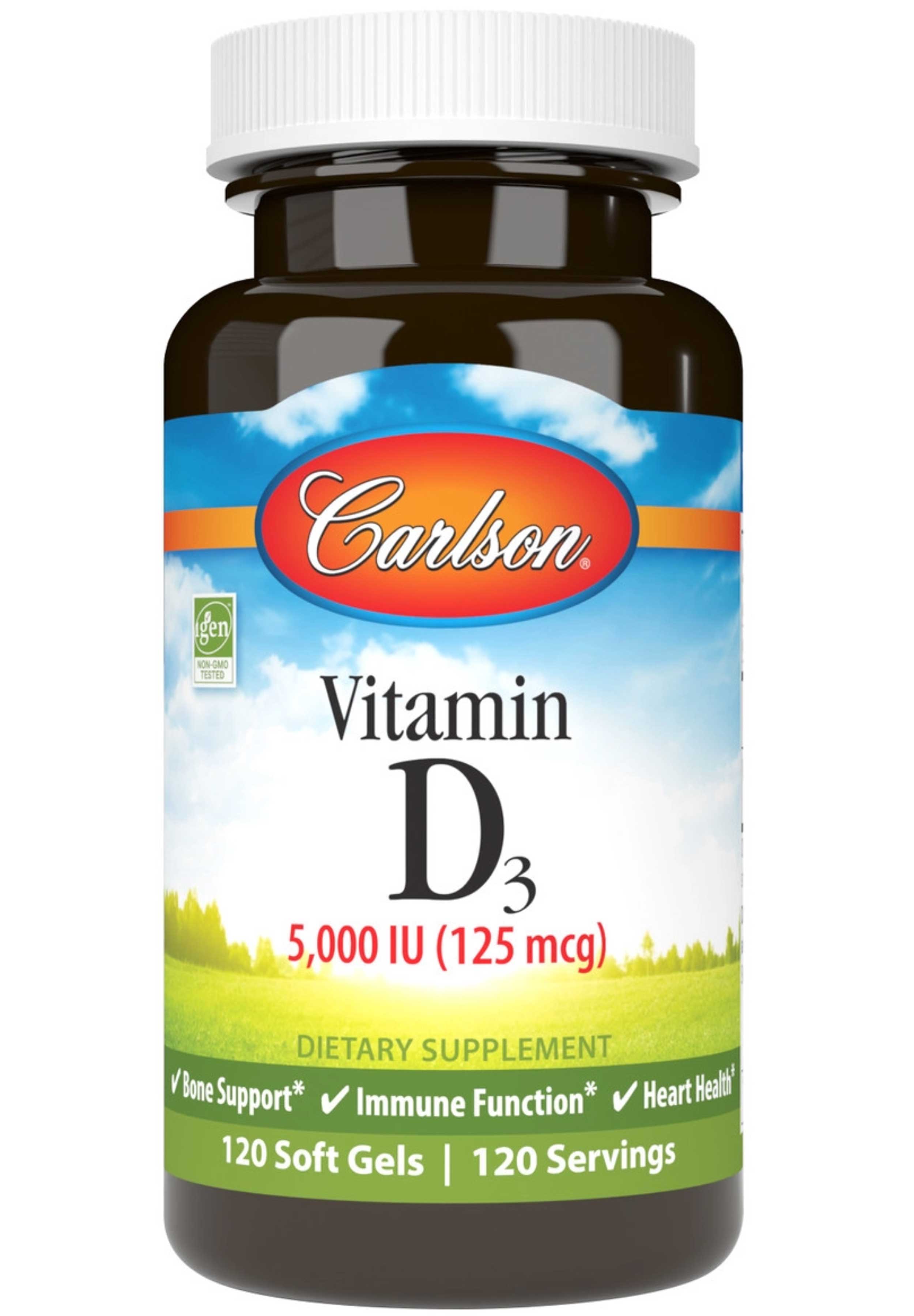 Carlson Labs Vitamin D3 5000 IU (125 mcg)