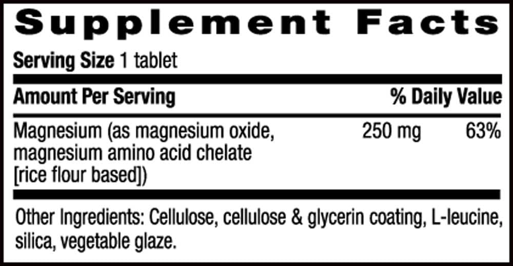 Country Life Chelated Magnesium 250 mg