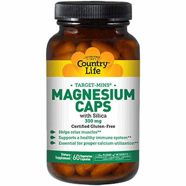 Country Life Magnesium Caps With Silica 300 mg