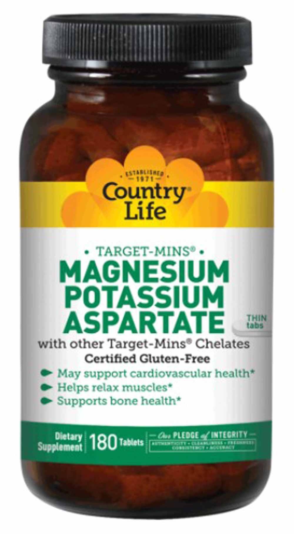 Country Life Magnesium Potassium Aspartate