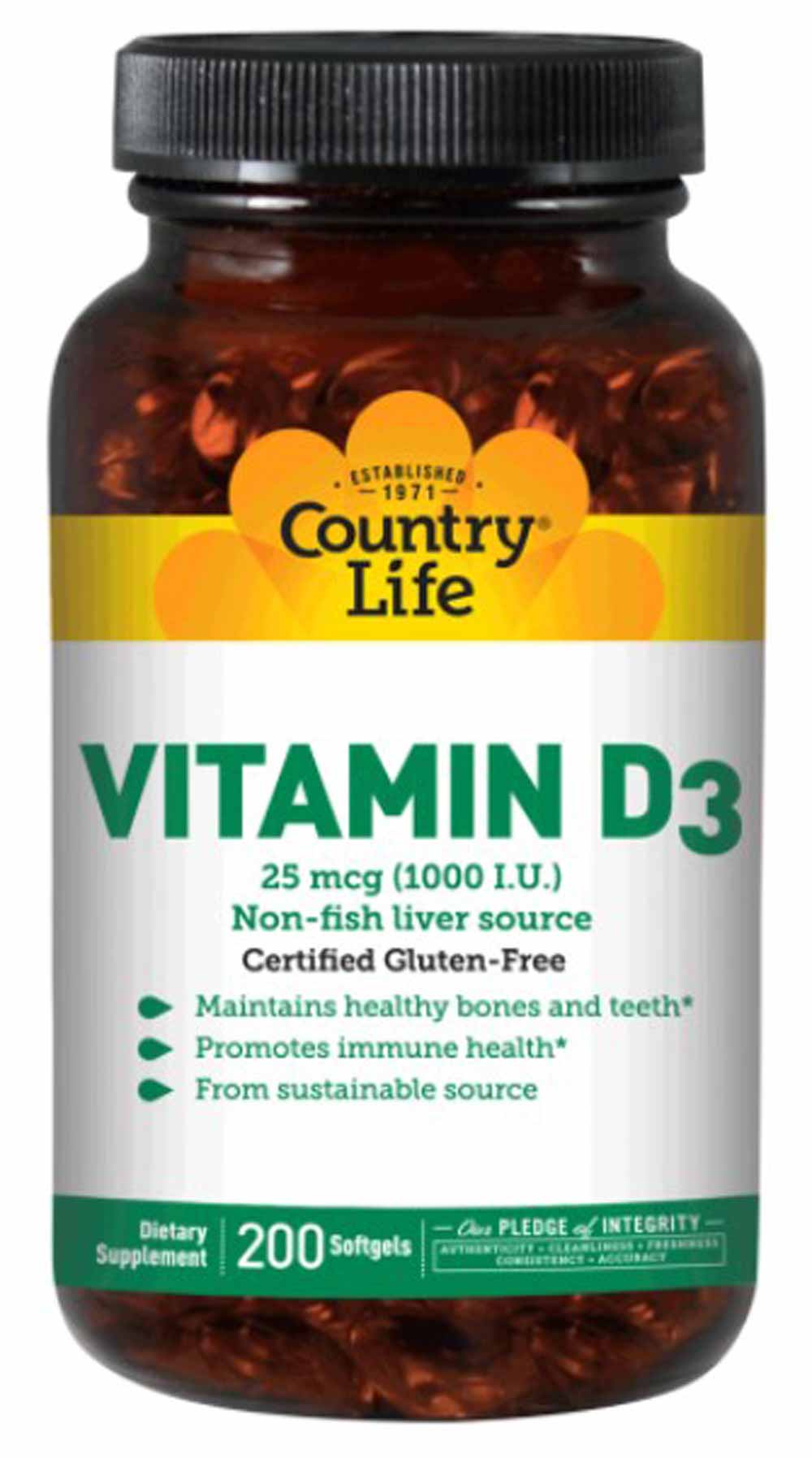 Country Life Vitamin D3 1000 IU