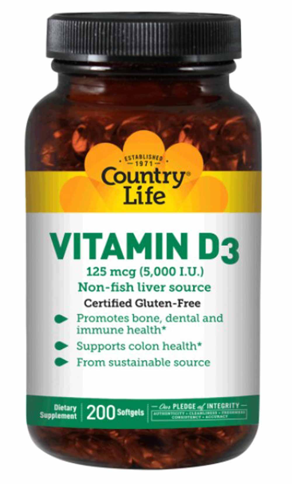 Country Life Vitamin D3 5000 IU