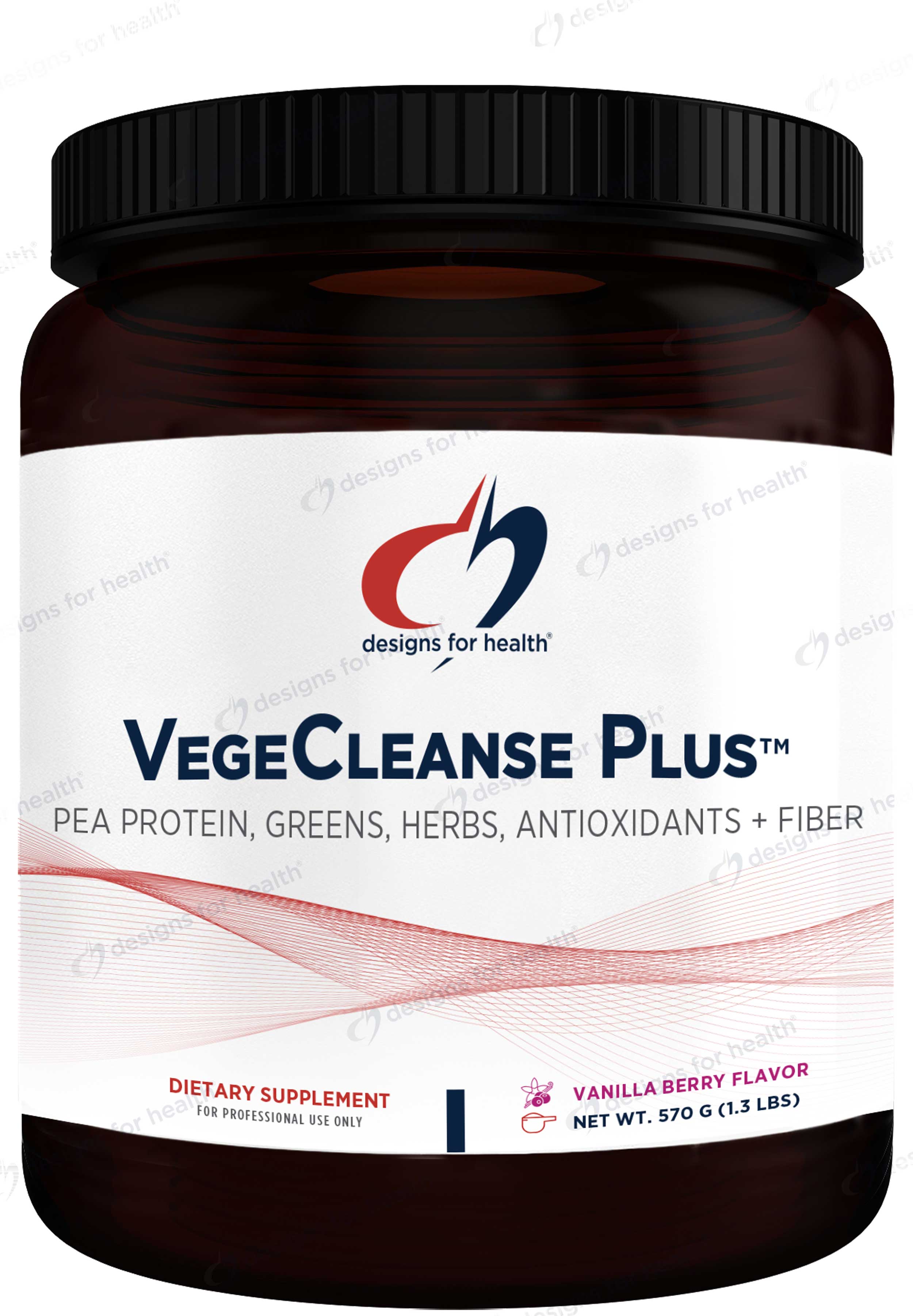 Designs for Health VegeCleanse Plus 570g - Vanilla Berry