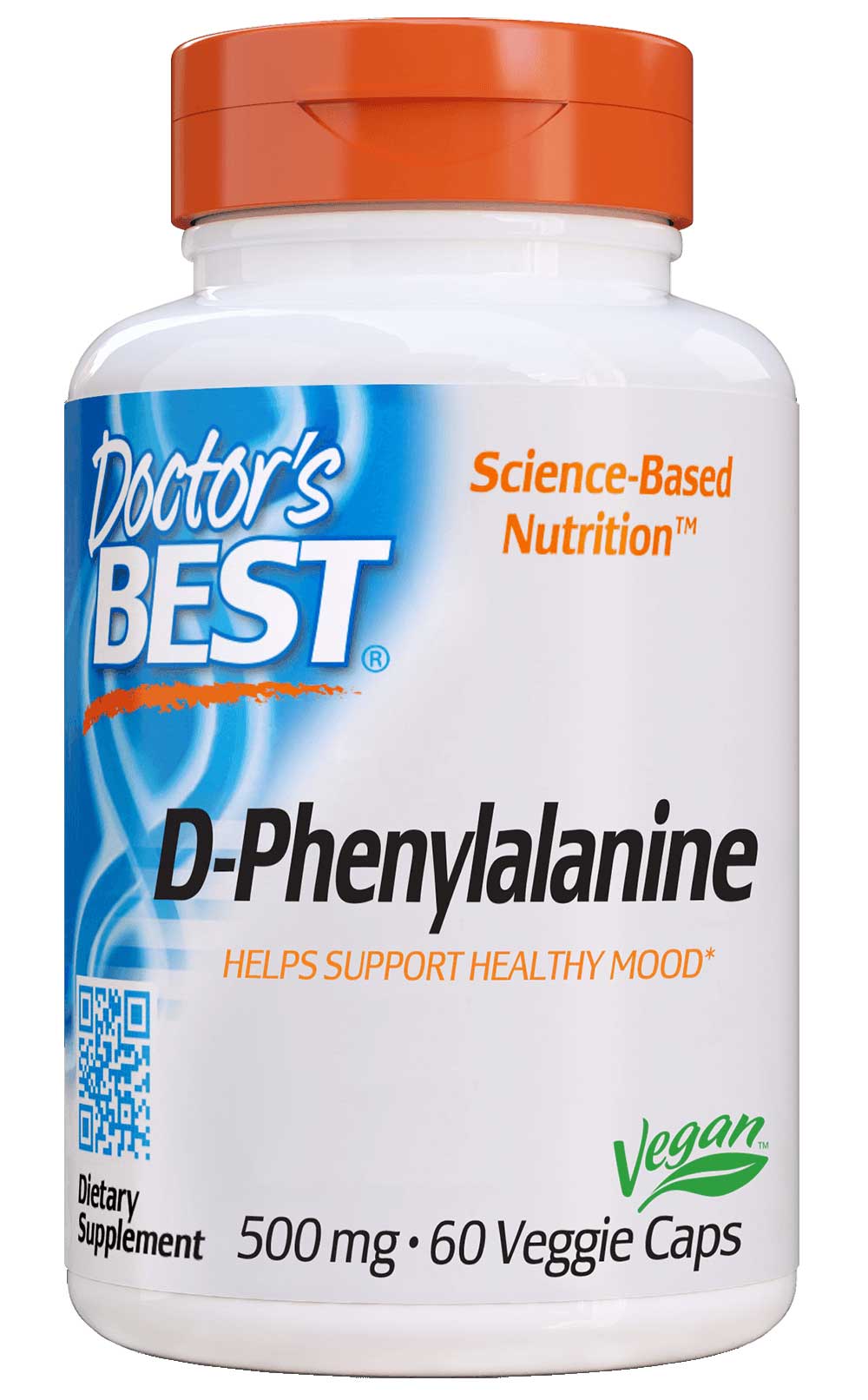 Doctor's Best D-Phenylalanine 500 mg