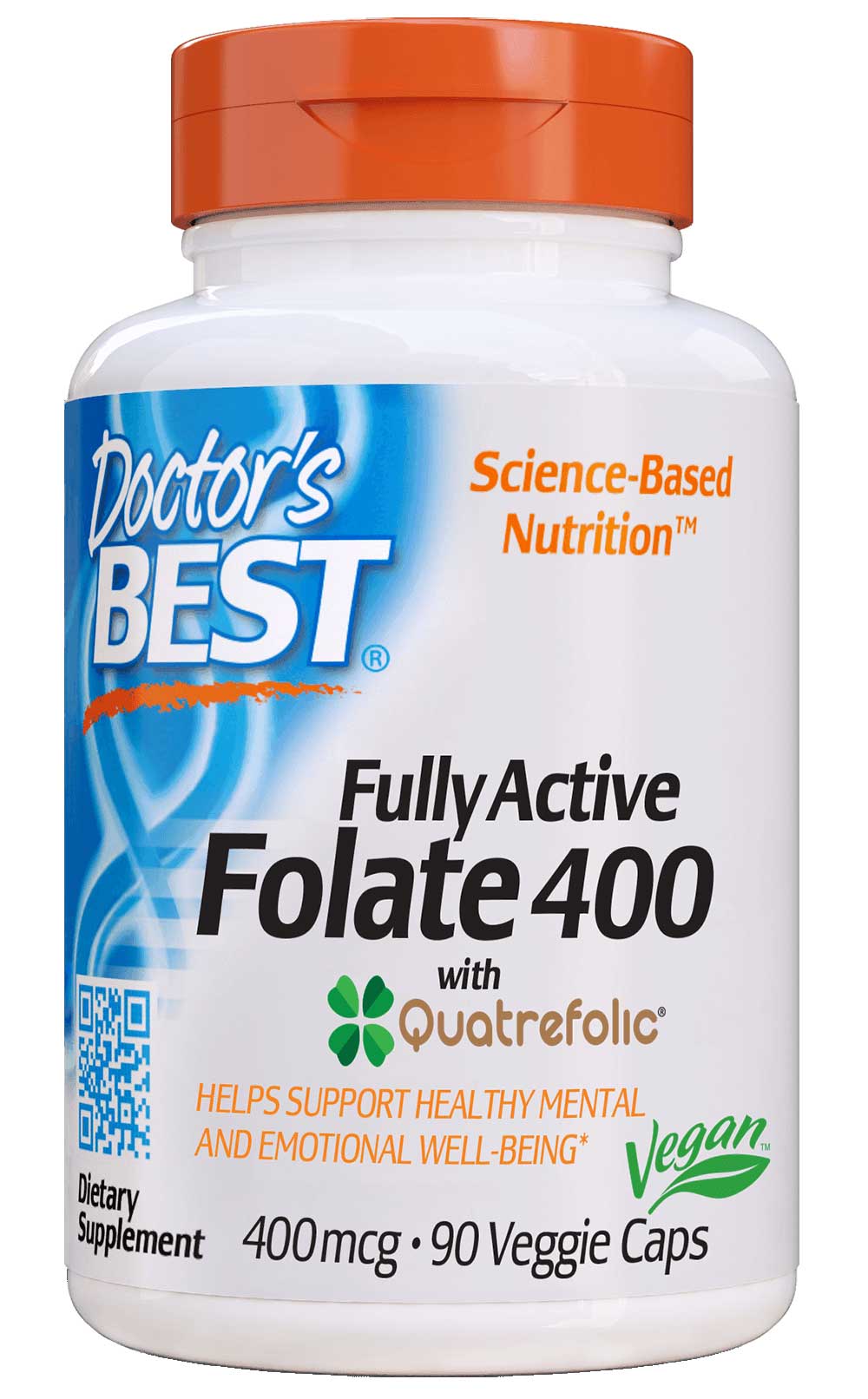 Doctor's Best Fully Active Folate 400 with Quatrefolic