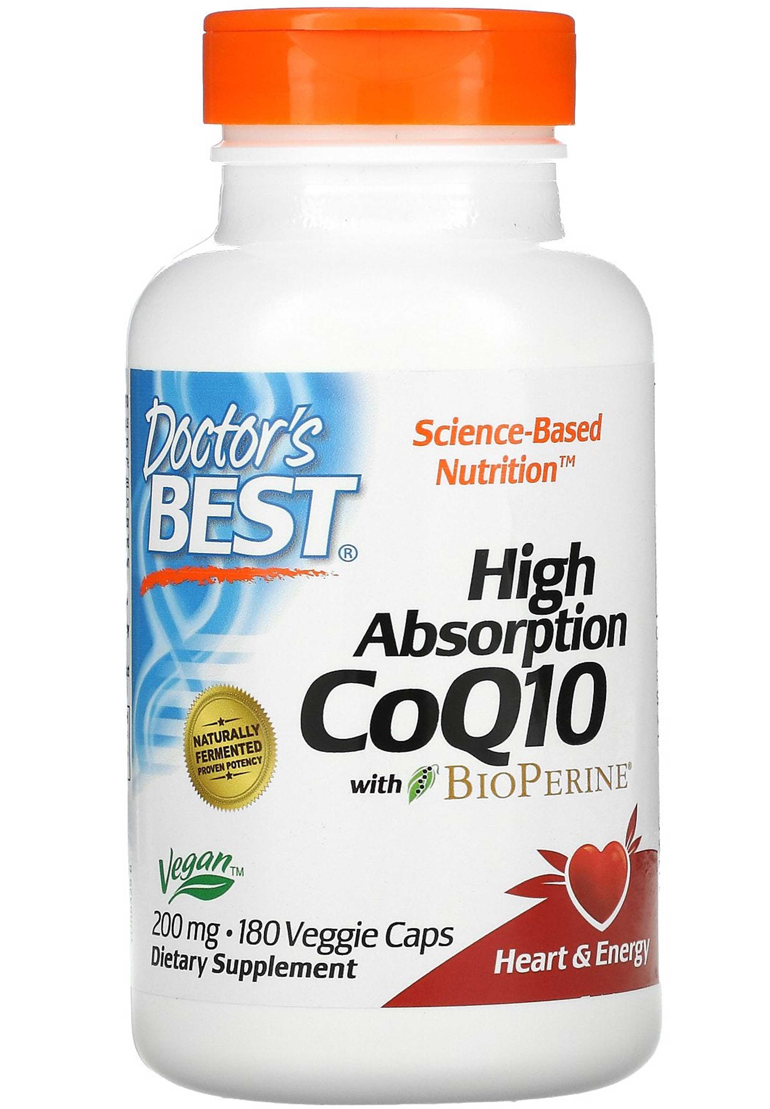 Doctor's Best High Absorption CoQ10 with BioPerine 200 mg (Veggie Capsules)