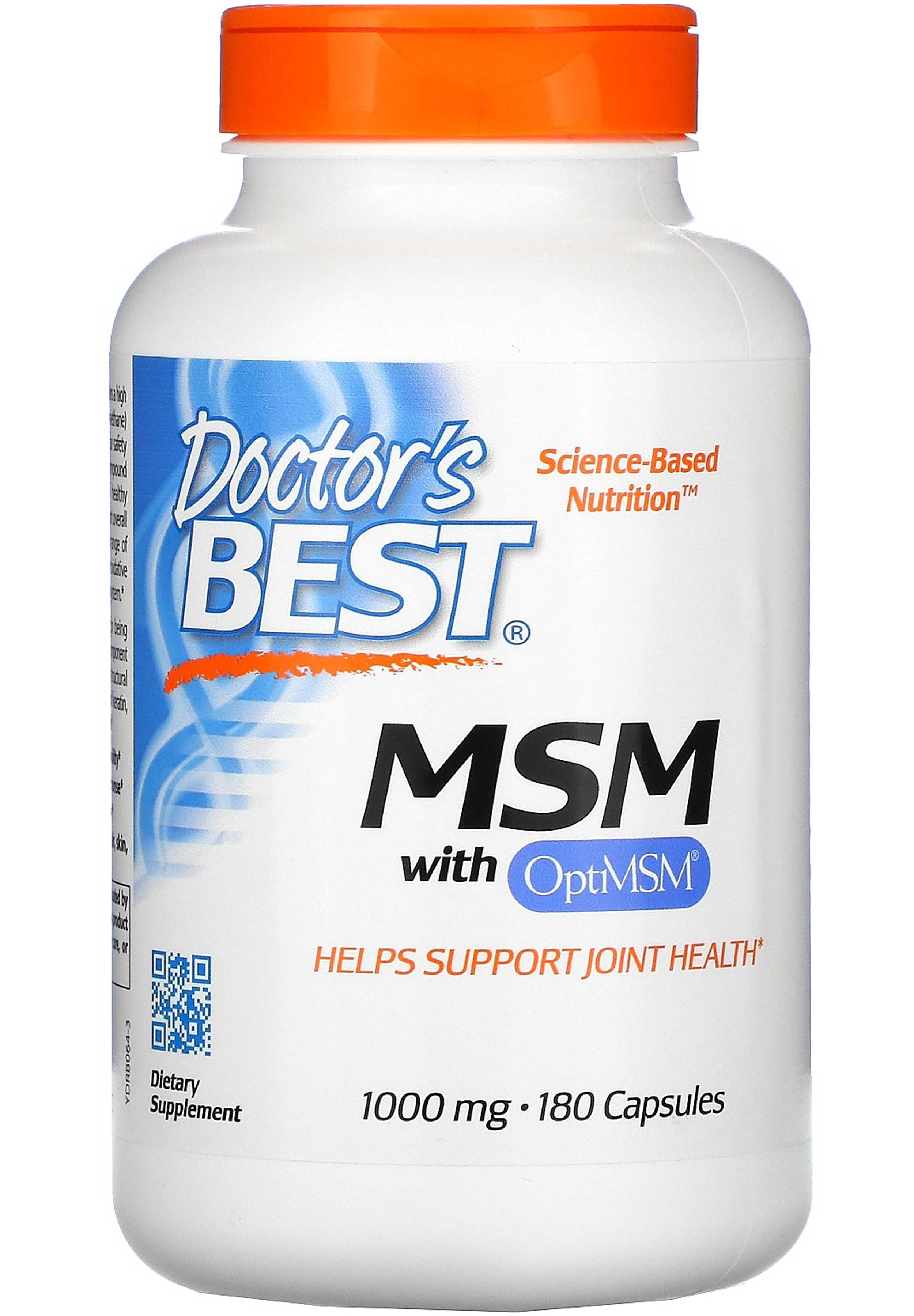 Doctor's Best MSM with OptiMSM 1000 mg, Capsules