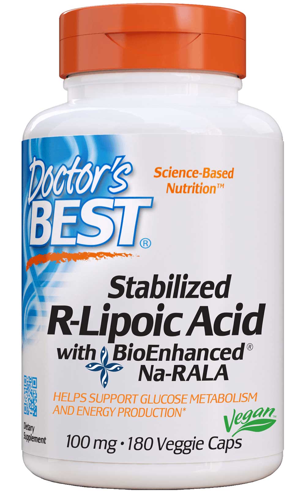 Doctor's Best Stabilized R-Lipoic Acid with BioEnhanced Na-RALA 100 mg