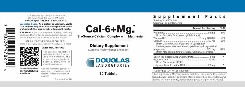 Douglas Laboratories Cal-6+Mg.