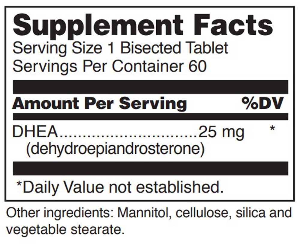 Douglas Laboratories DHEA 25mg Ingredients