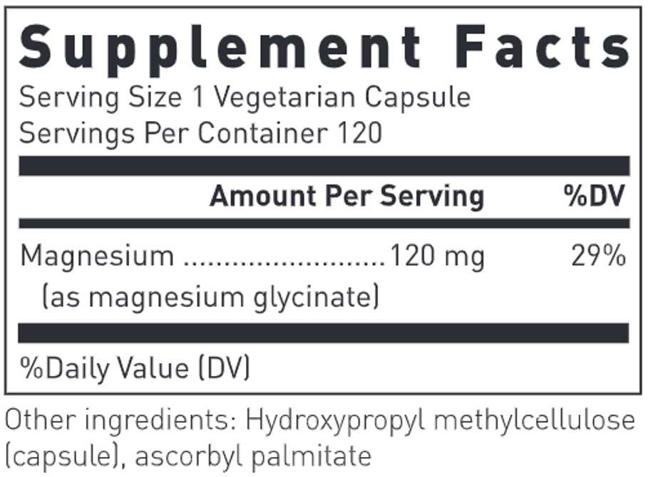 Douglas Laboratories Magnesium Glycinate Ingredients