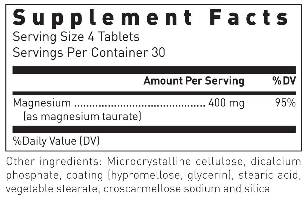 Douglas Laboratories Magnesium Taurate 400 Ingredients