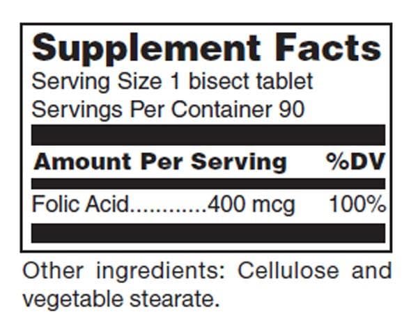 Douglas Laboratories Folic Acid Ingredients