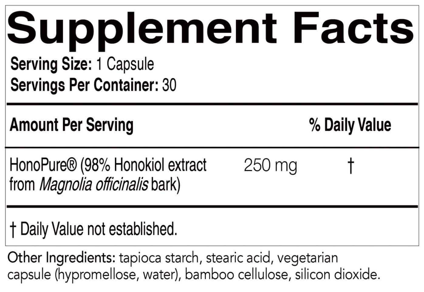 EcoNugenics HonoPure Ingredients