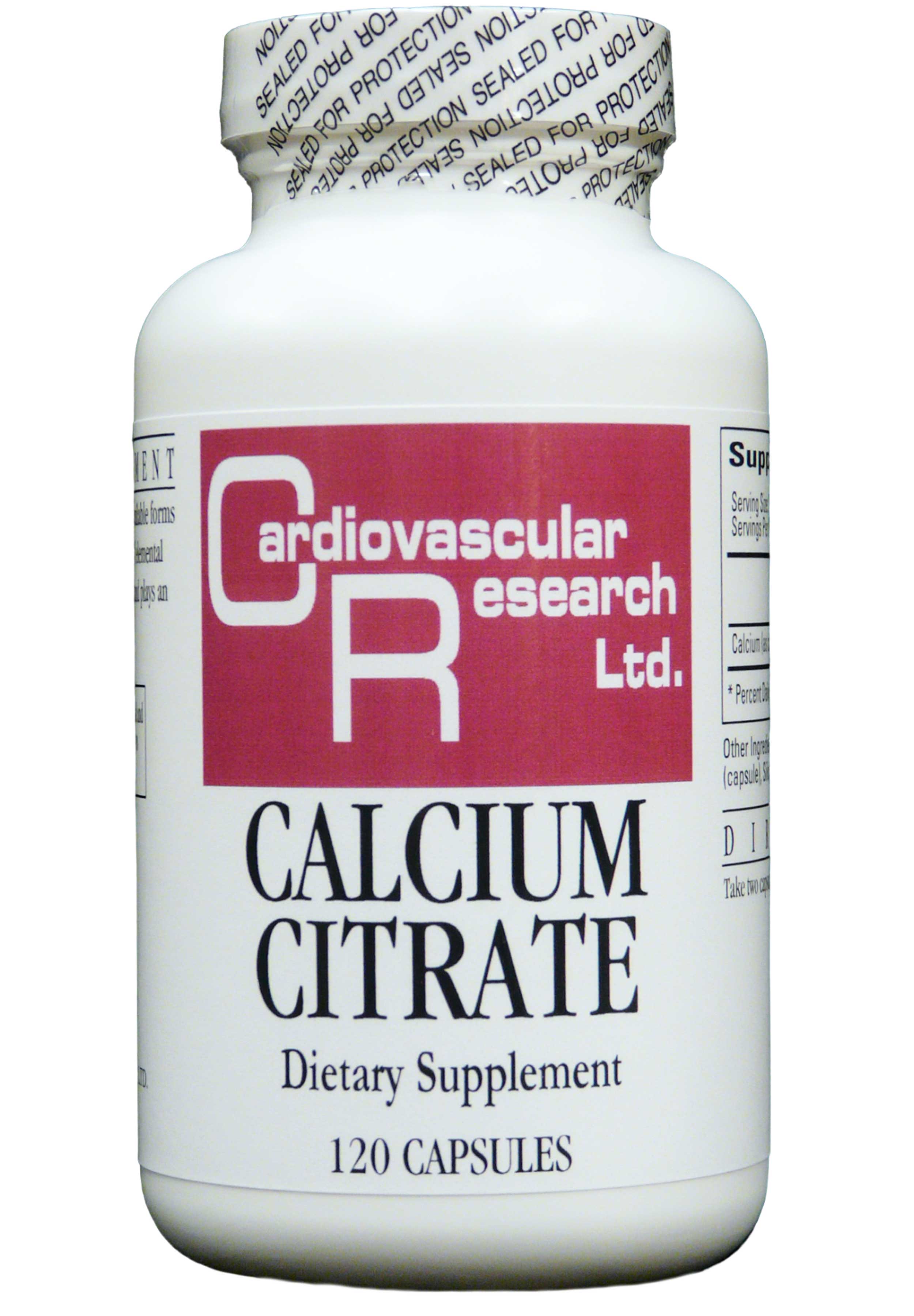 Ecological Formulas/Cardiovascular Research Calcium Citrate 165 mg