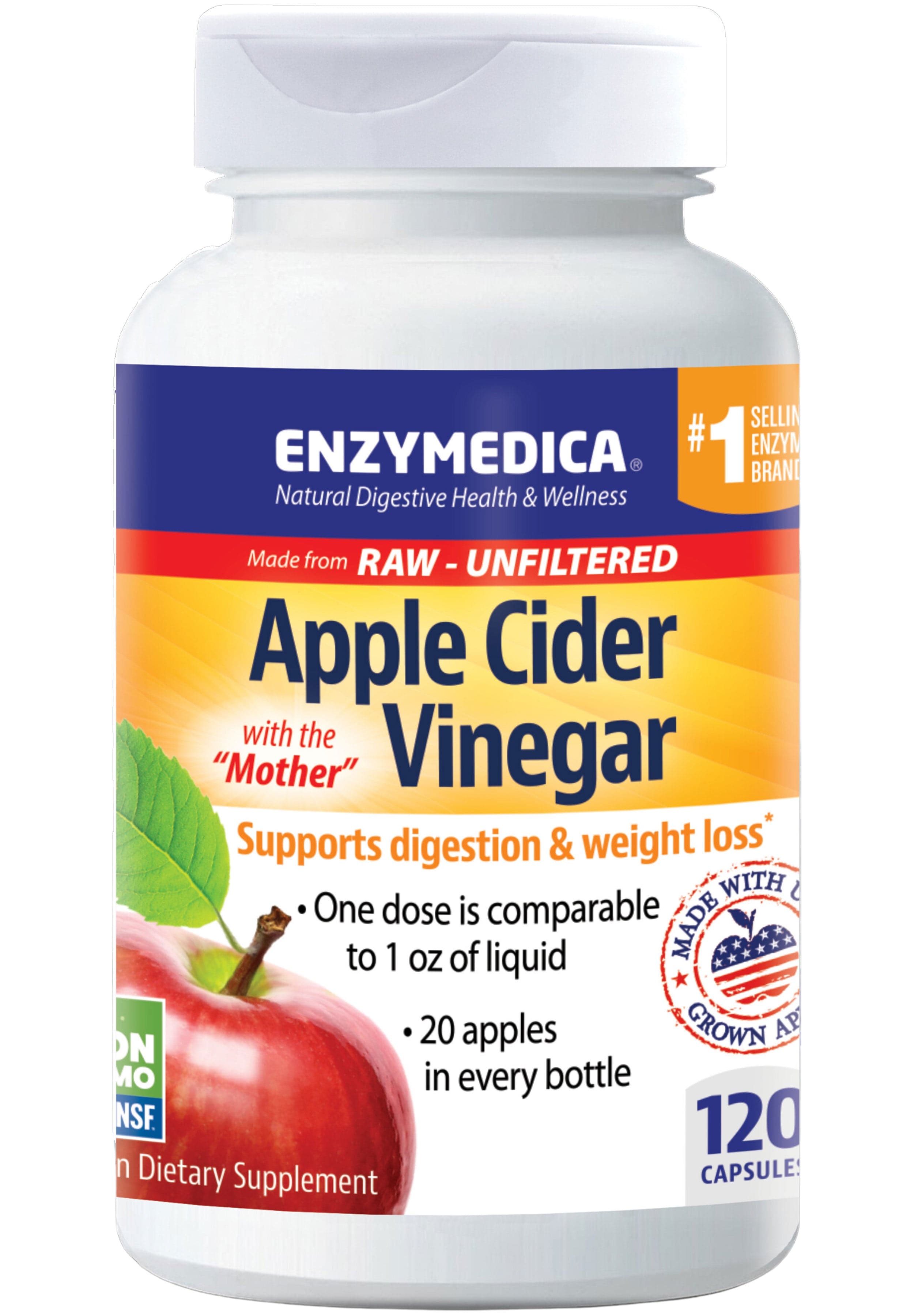 Enzymedica Apple Cider Vinegar Capsules