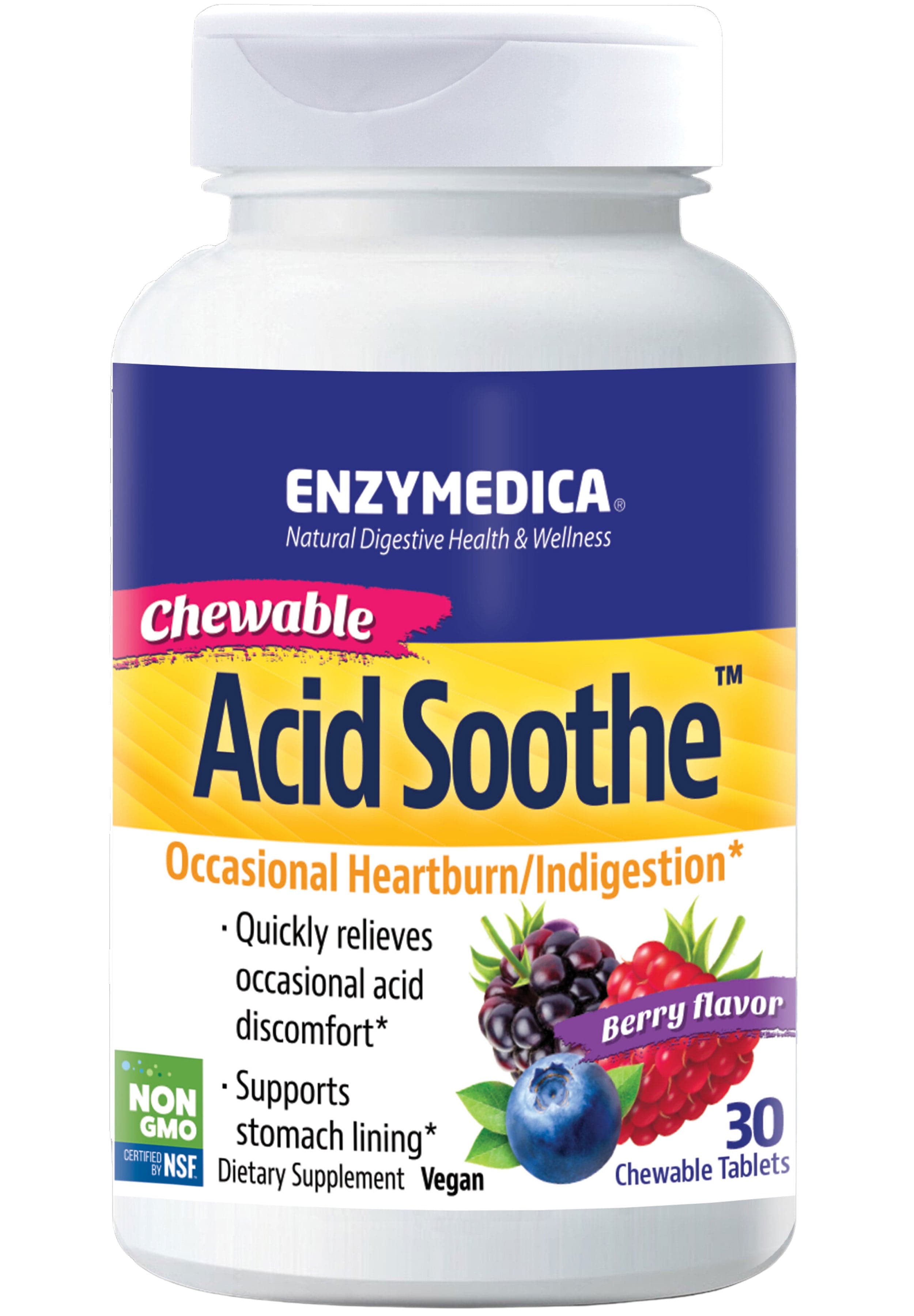 Enzymedica Chewable Acid Soothe