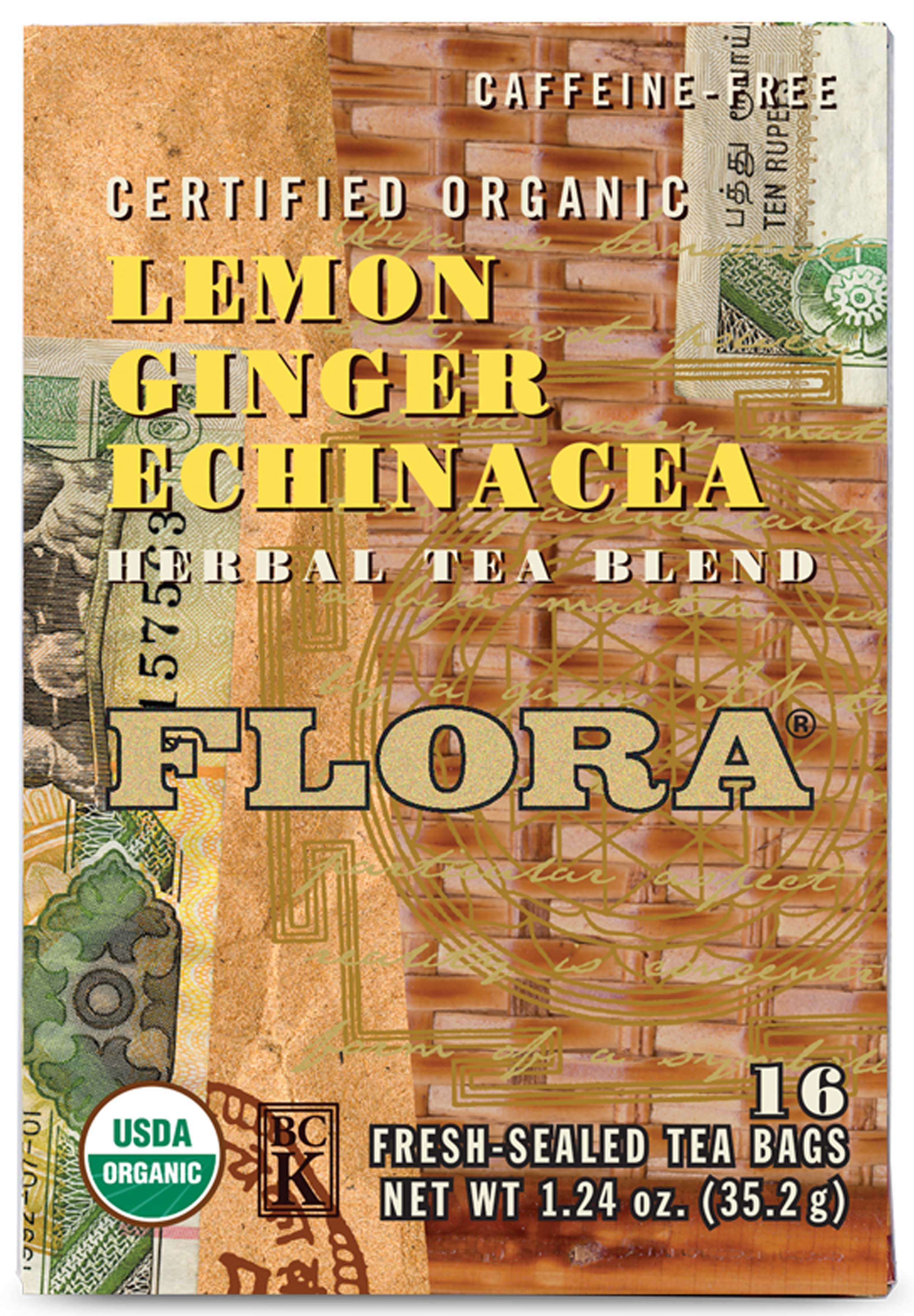 Flora Lemon Ginger Echinacea Tea 