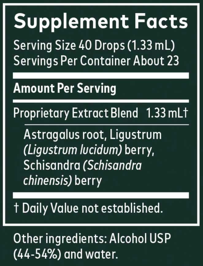 Gaia Herbs Astragalus Supreme Drops Ingredients