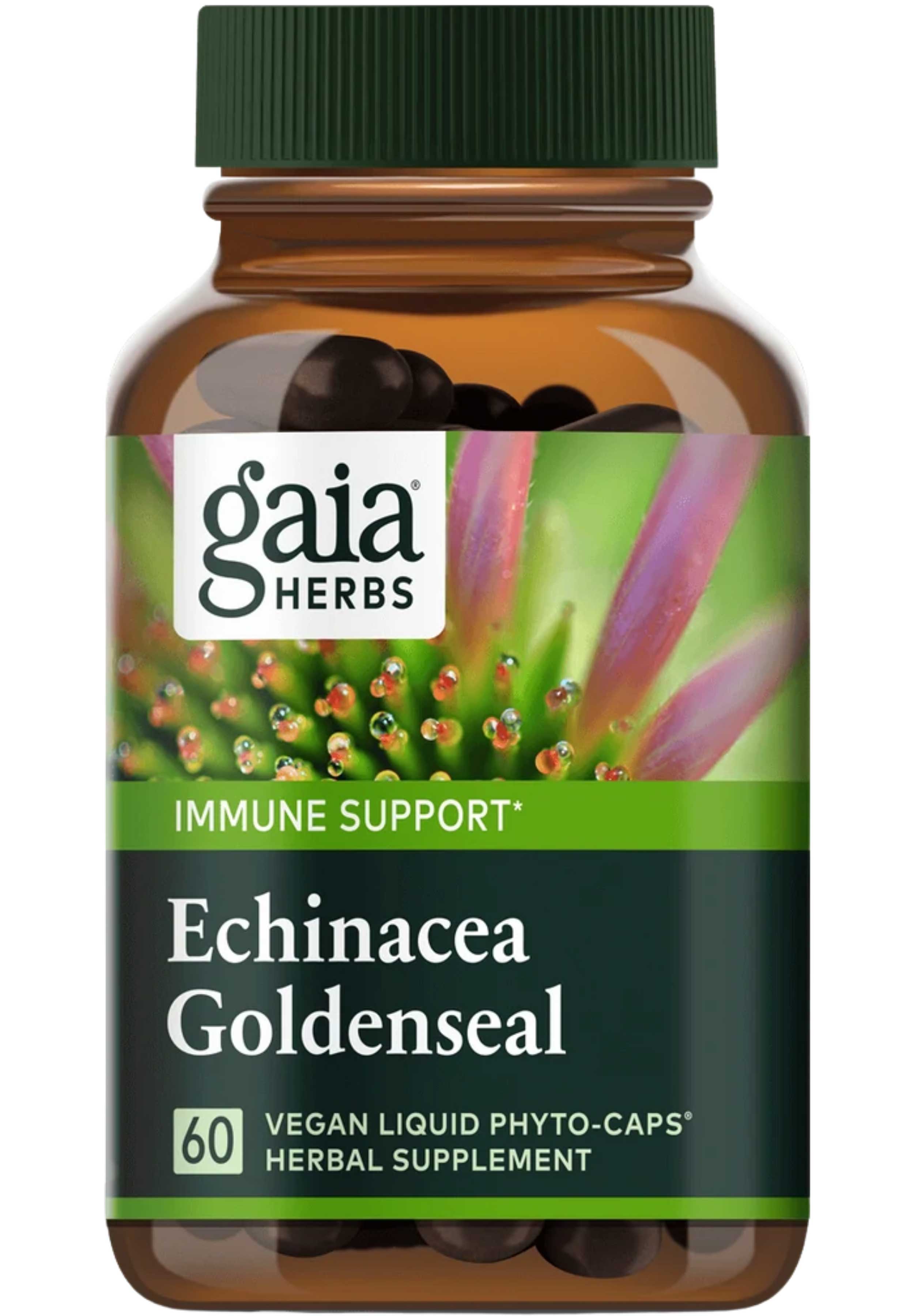 Gaia Herbs Echinacea Goldenseal Capsules