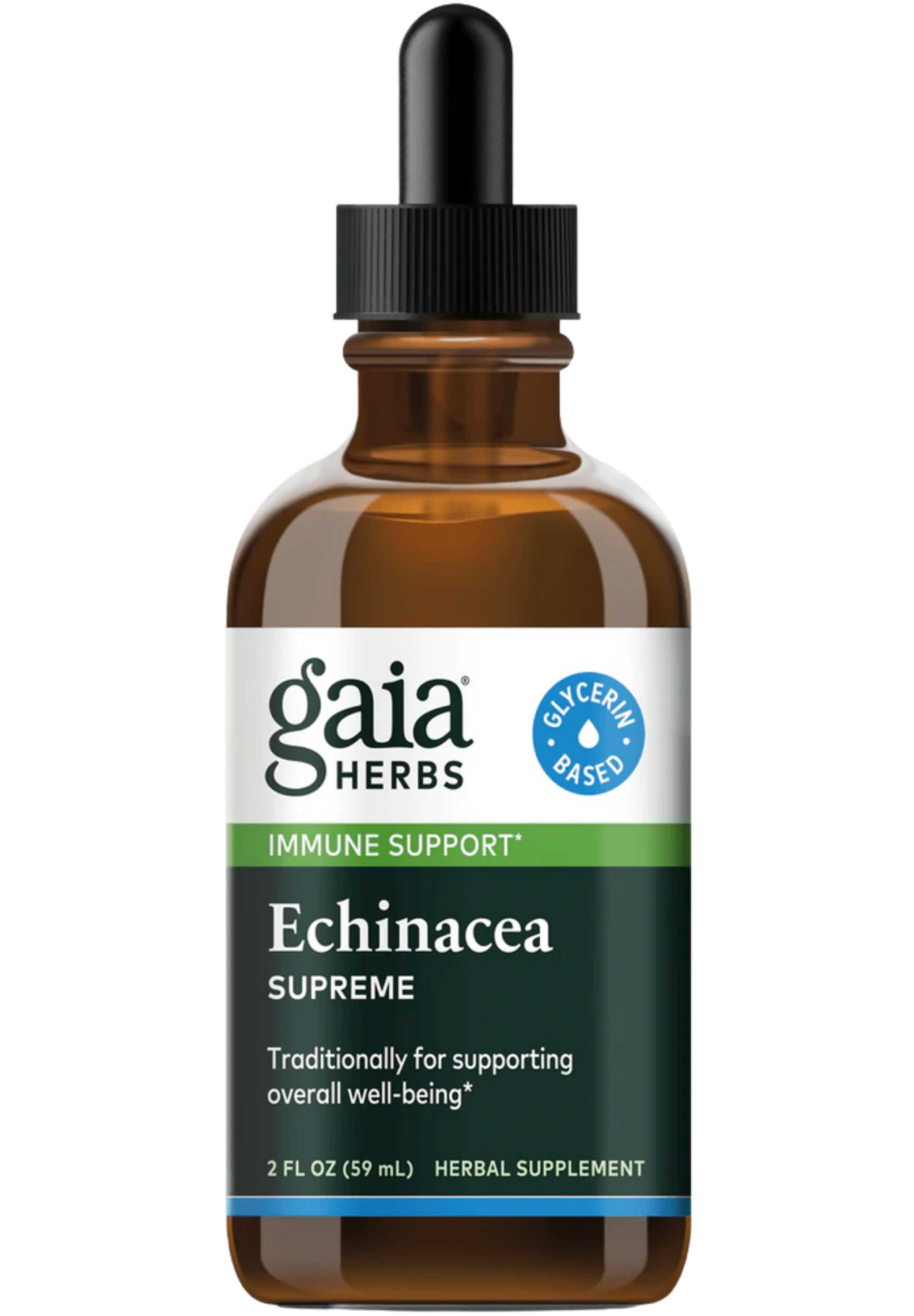 Gaia Herbs Echinacea Supreme, Glycerin Based (Alcohol Free)