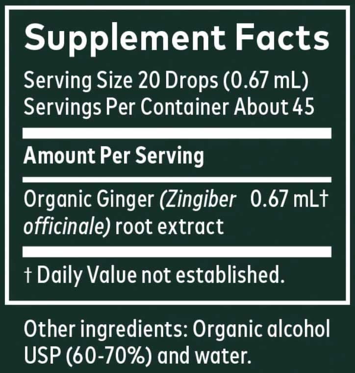 Gaia Herbs Ginger Root Ingredients
