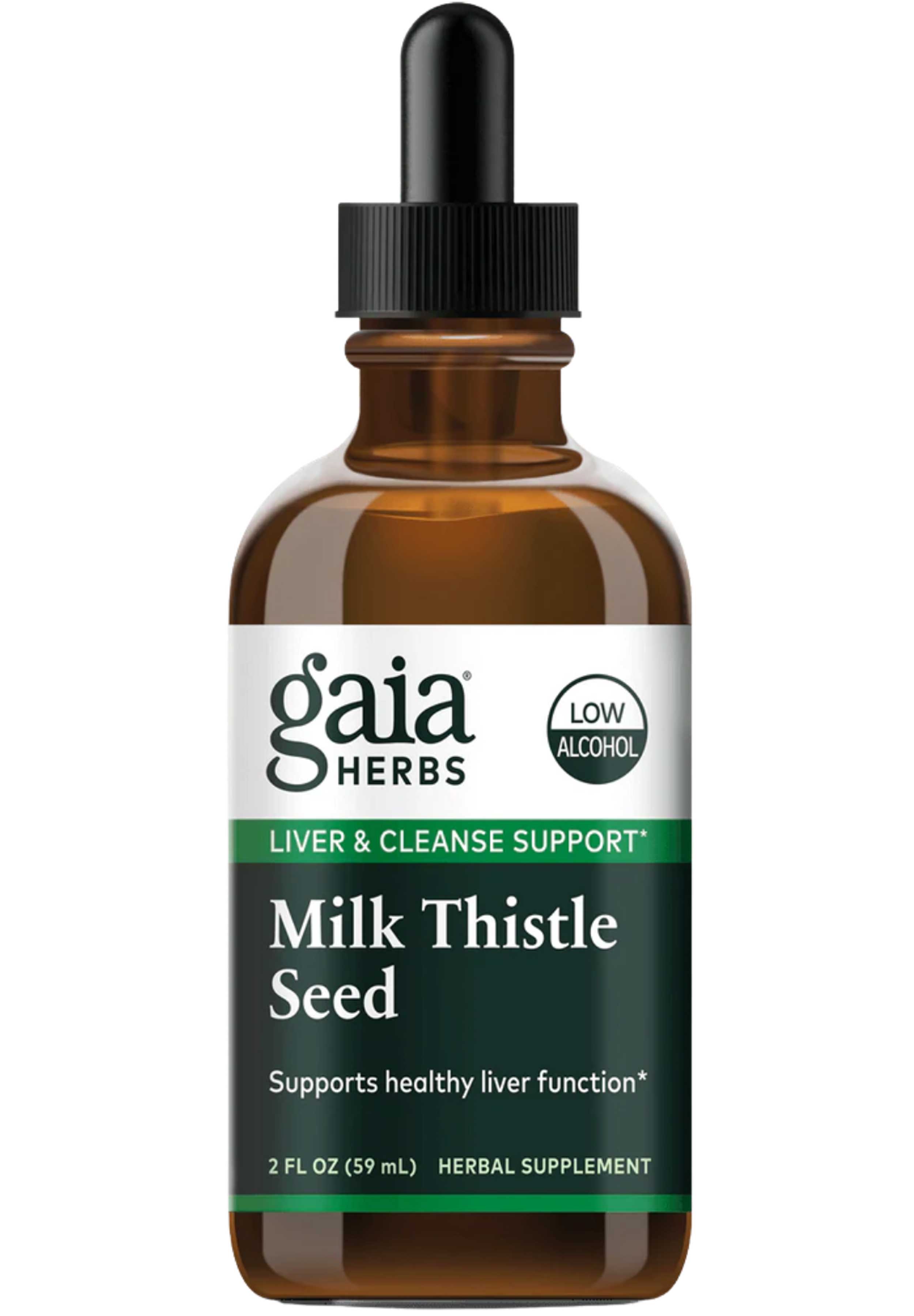 Gaia Herbs Milk Thistle Seed, Low Alcohol