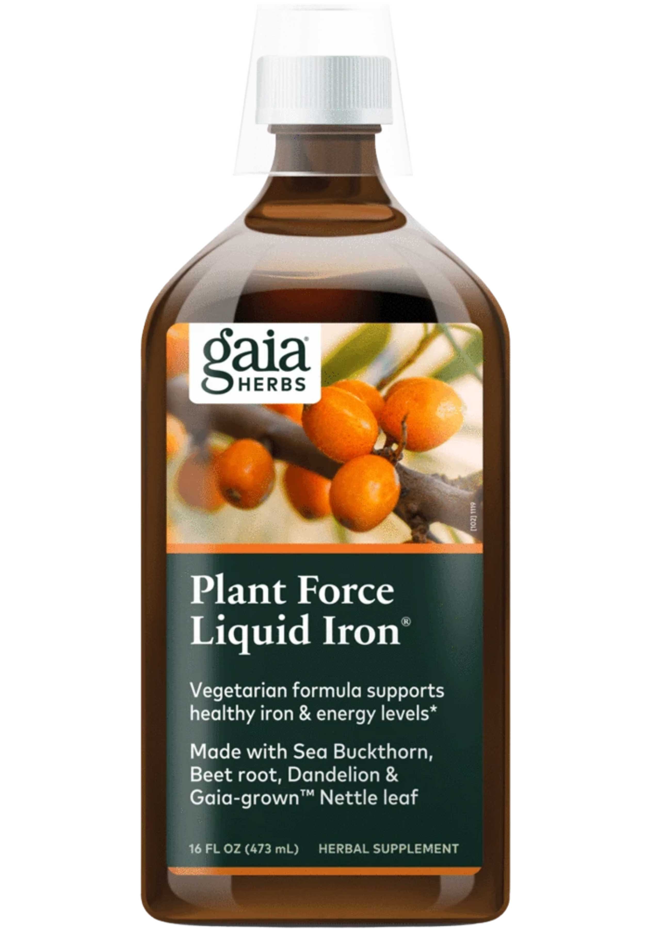 Gaia Herbs Plant Force Liquid Iron