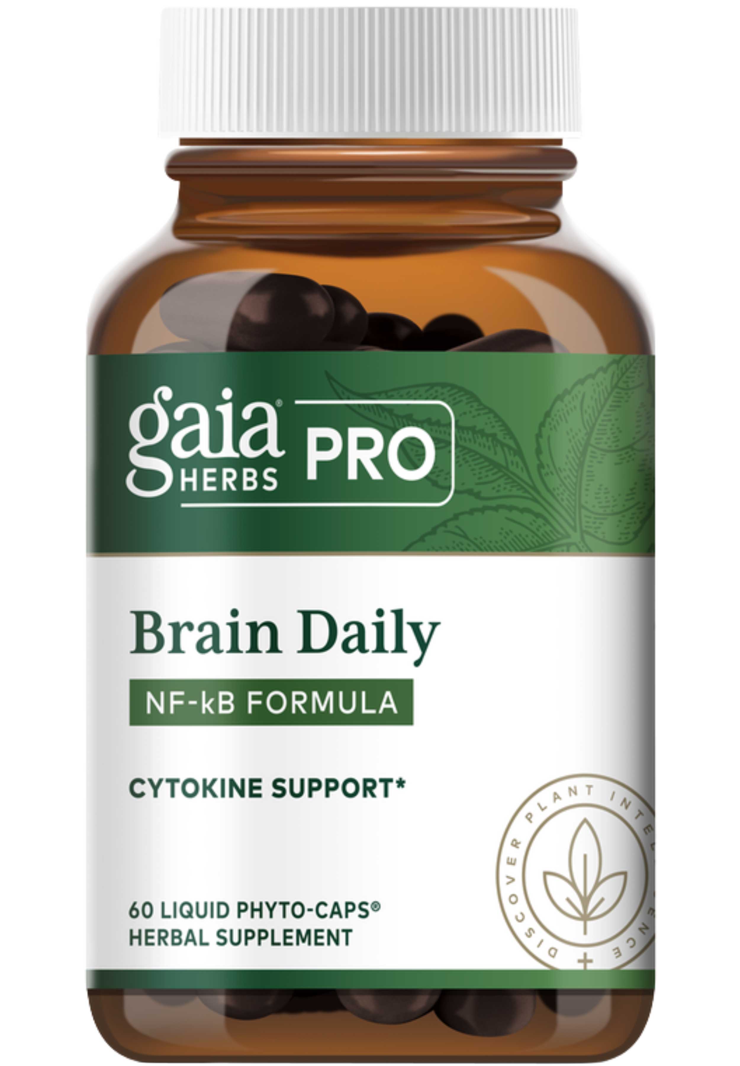 Gaia Herbs Professional Solutions Brain Daily: NF-kB Formula (Formerly Curcuma NF-kB: Memory)