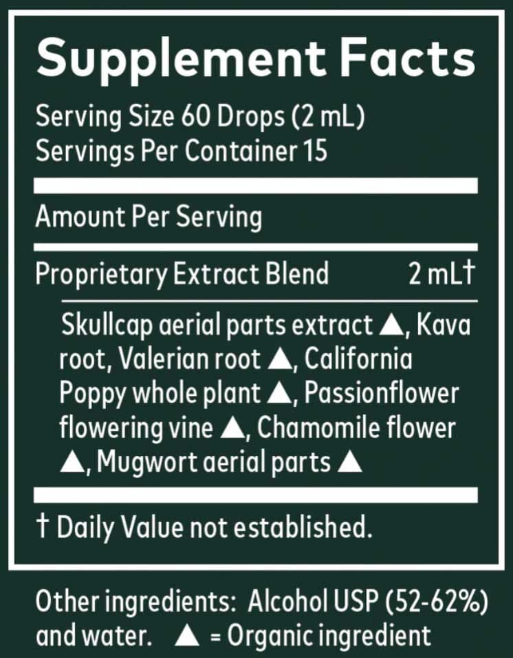 Gaia Herbs Valerian Poppy Supreme Ingredients