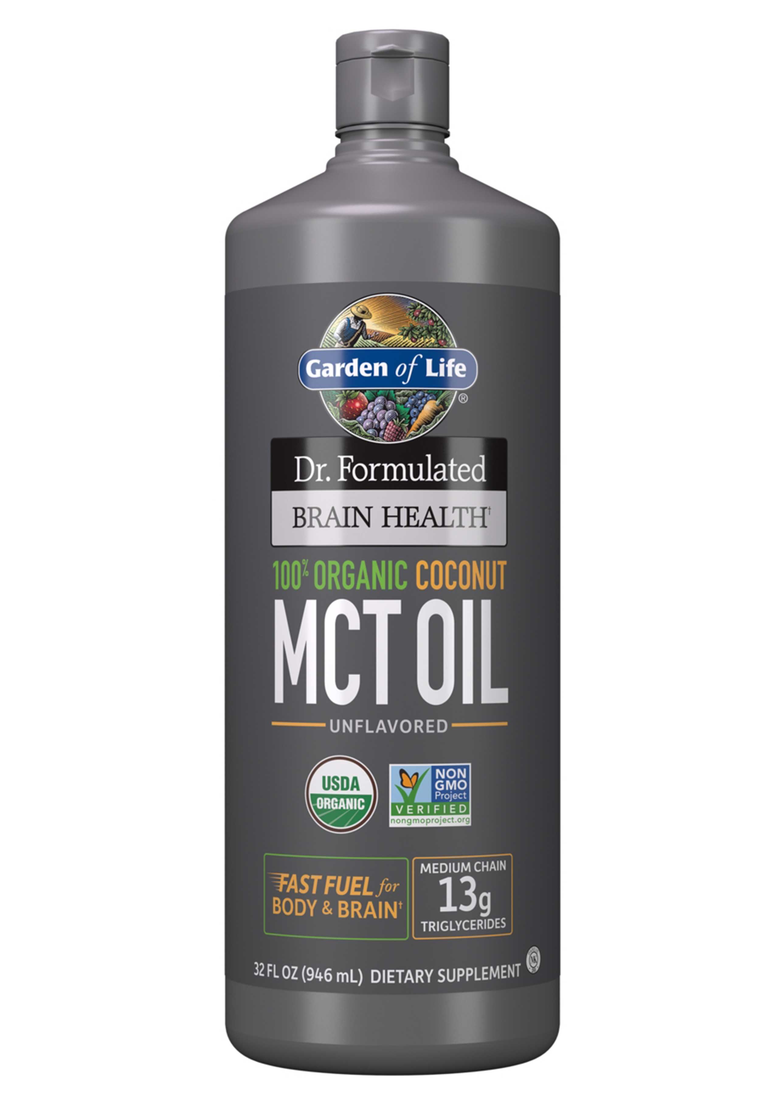 Garden of Life Dr. Formulated 100% Organic Coconut MCT Oil