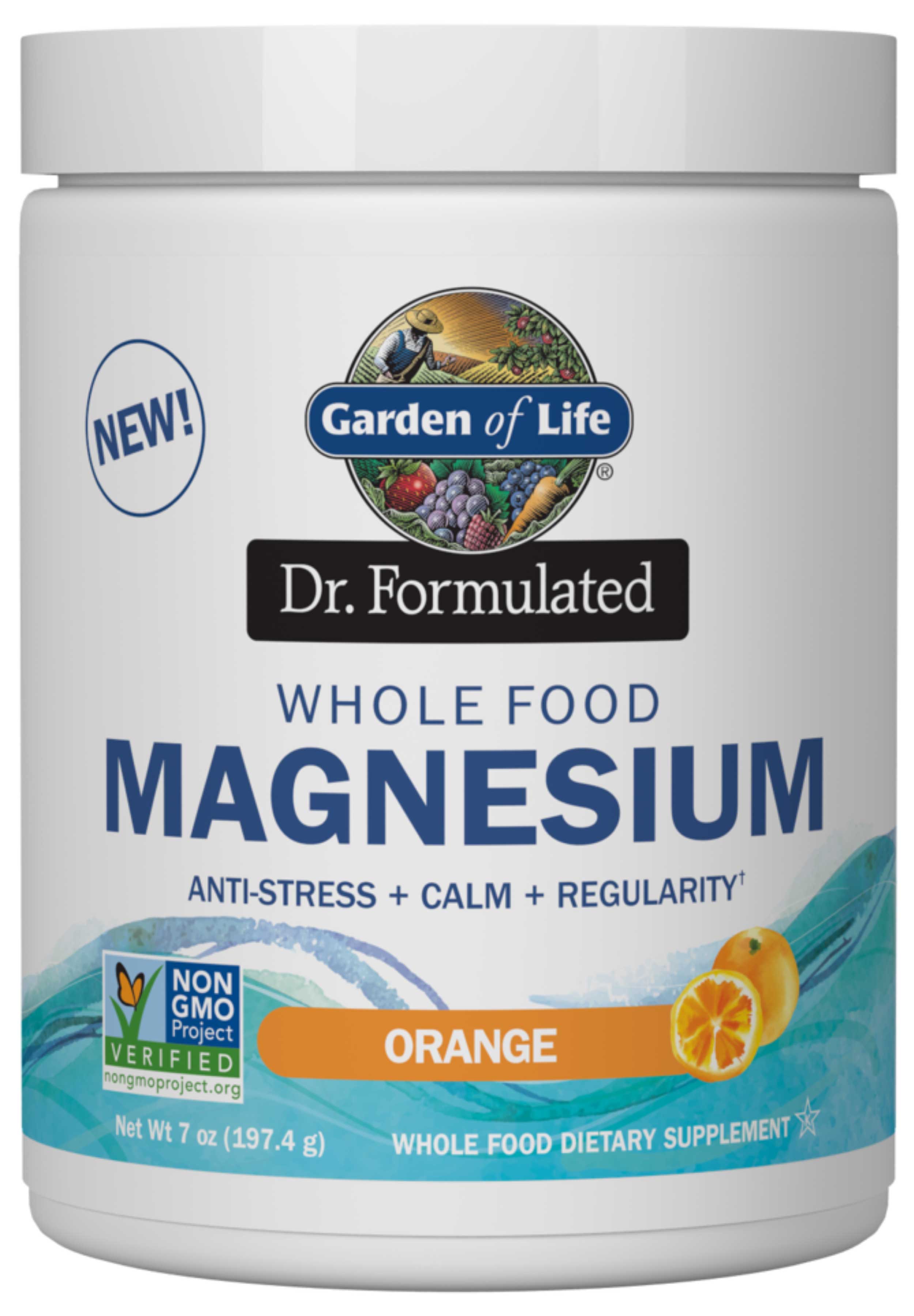 Garden of Life Dr. Formulated Whole Food Magnesium Orange Powder