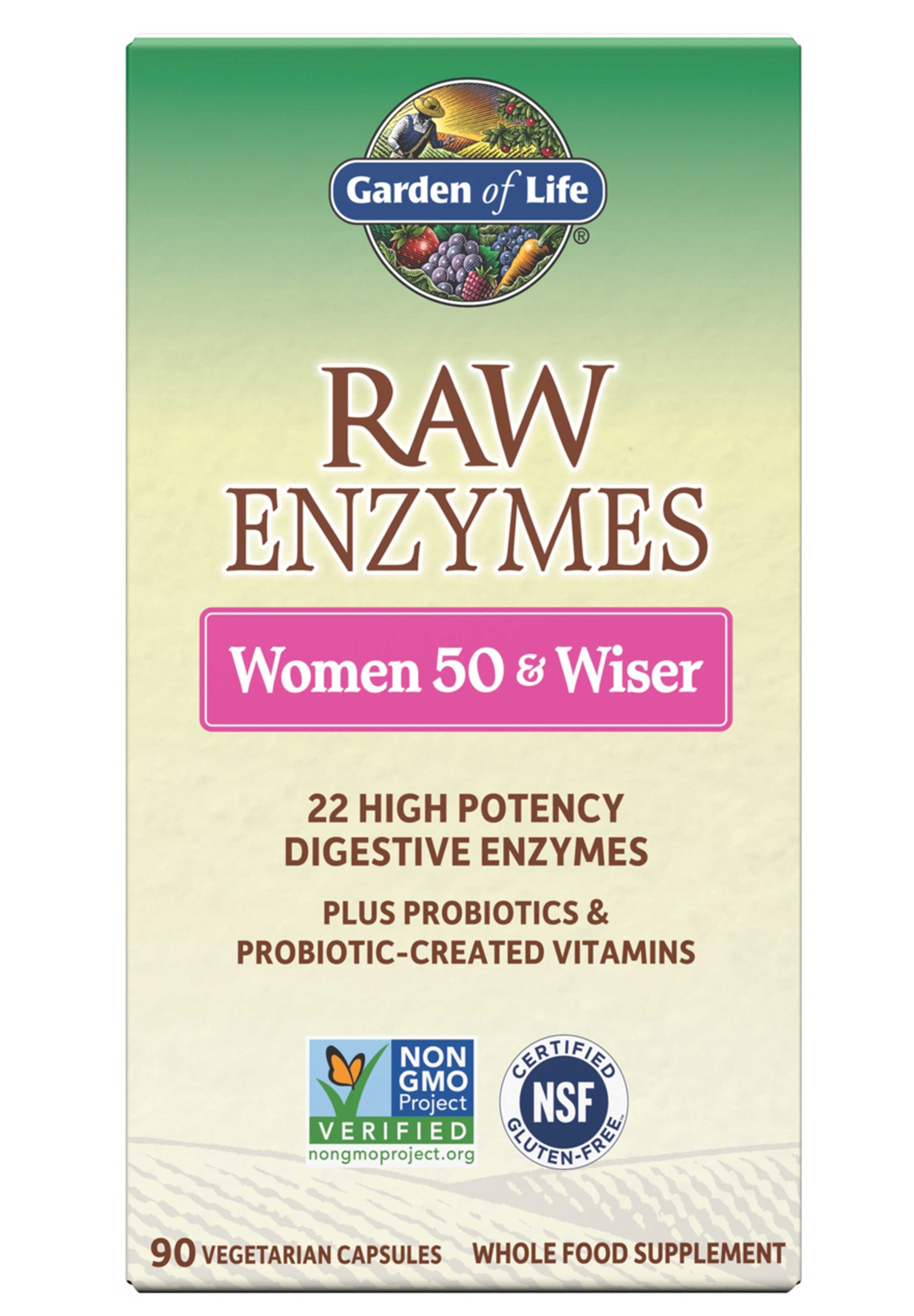 Garden of Life RAW Enzymes Women 50 & Wiser