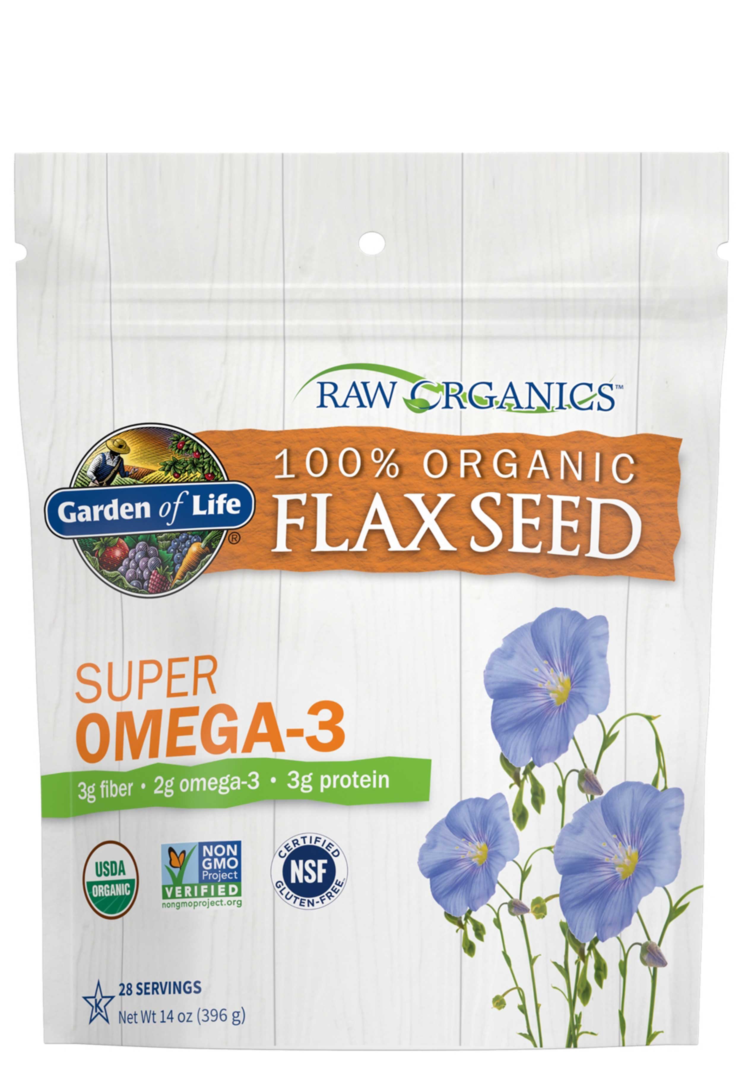 Garden of Life Raw Organics 100% Organic Flax Seed