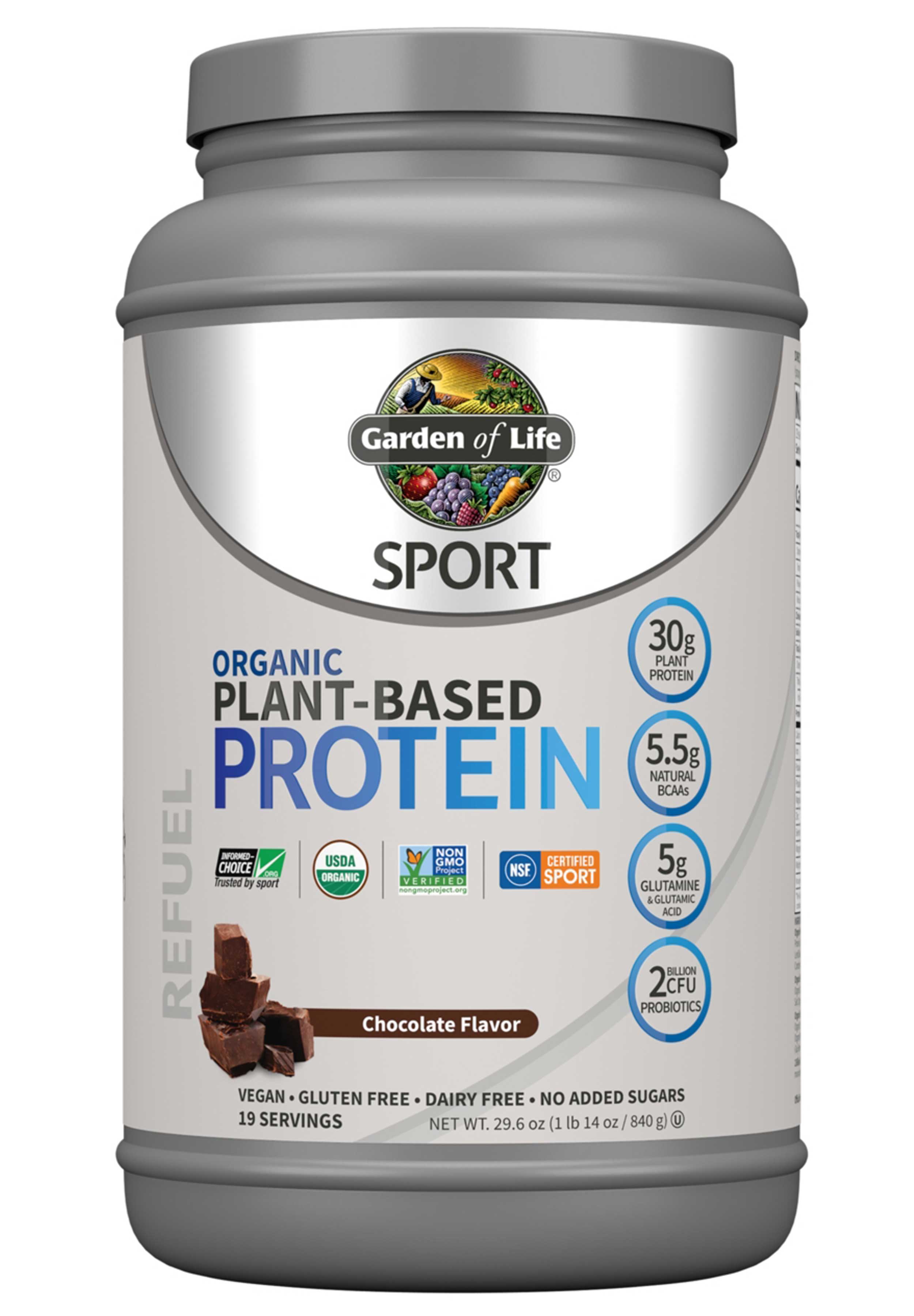Garden of Life SPORT Organic Plant-Based Protein Chocolate