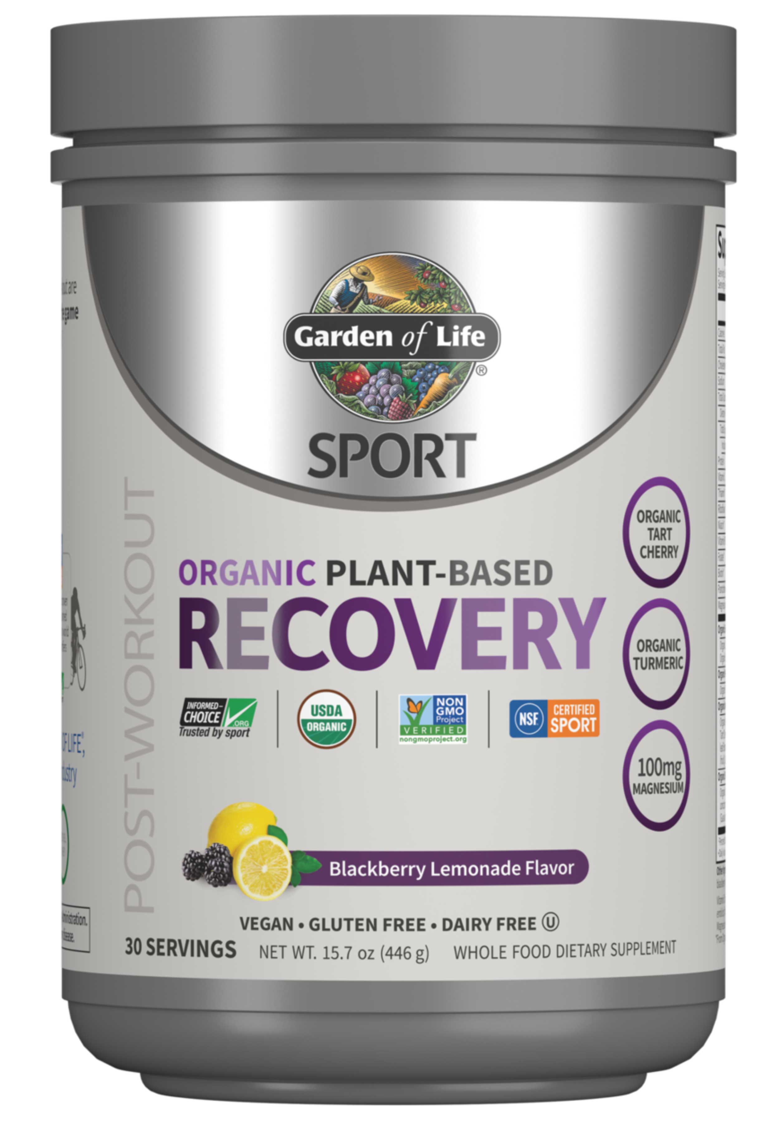 Garden of Life SPORT Organic Plant-Based Recovery