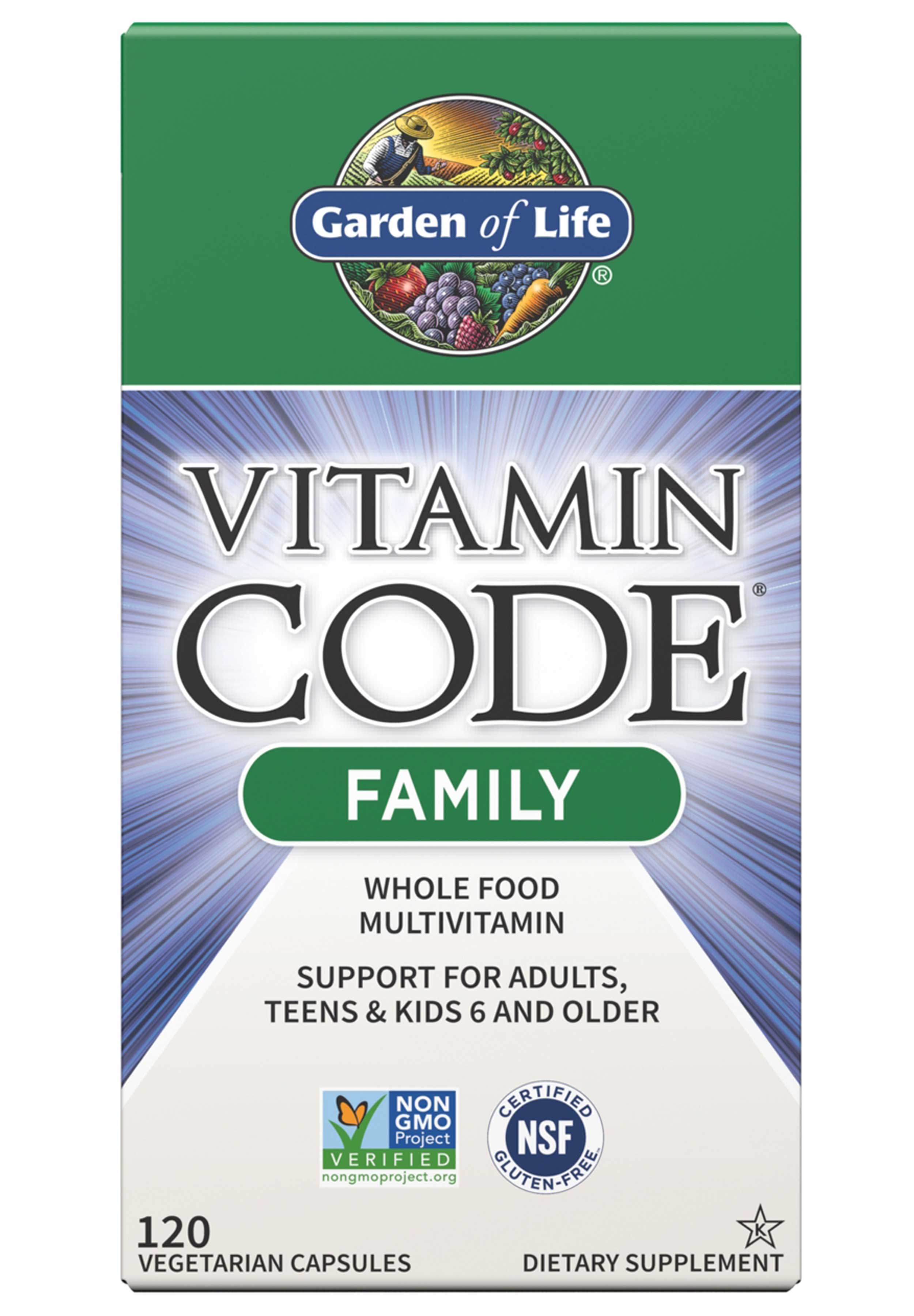 Garden of Life Vitamin Code Family Multivitamin