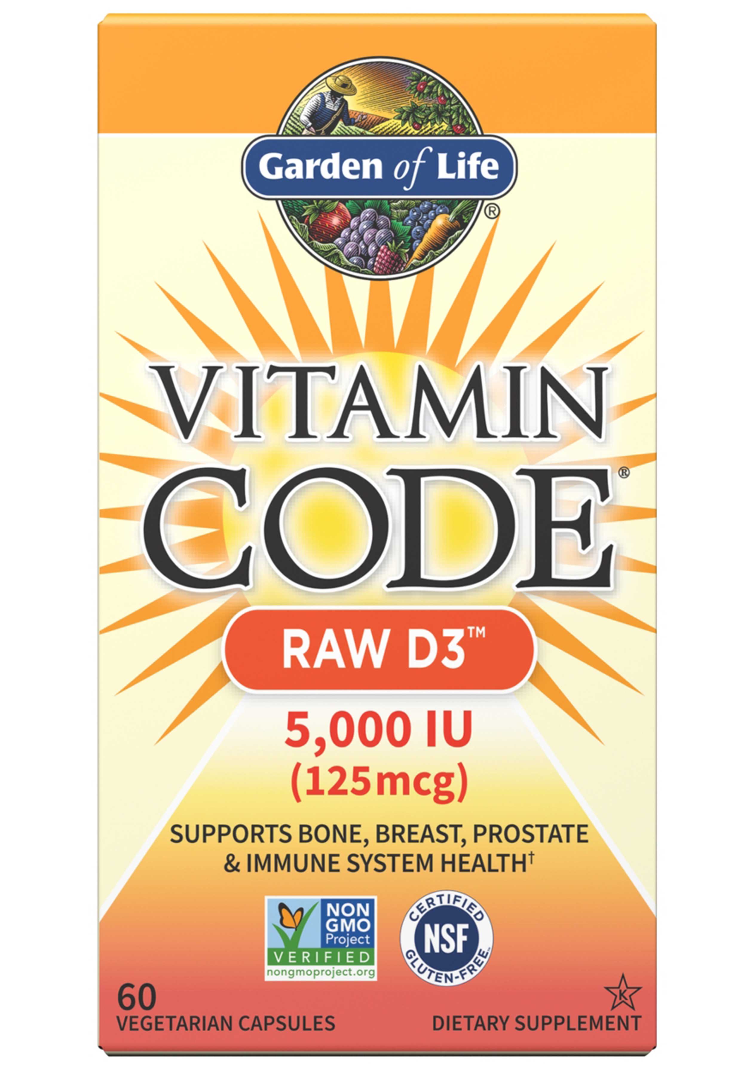 Garden of Life Vitamin Code RAW D3 5,000 IU