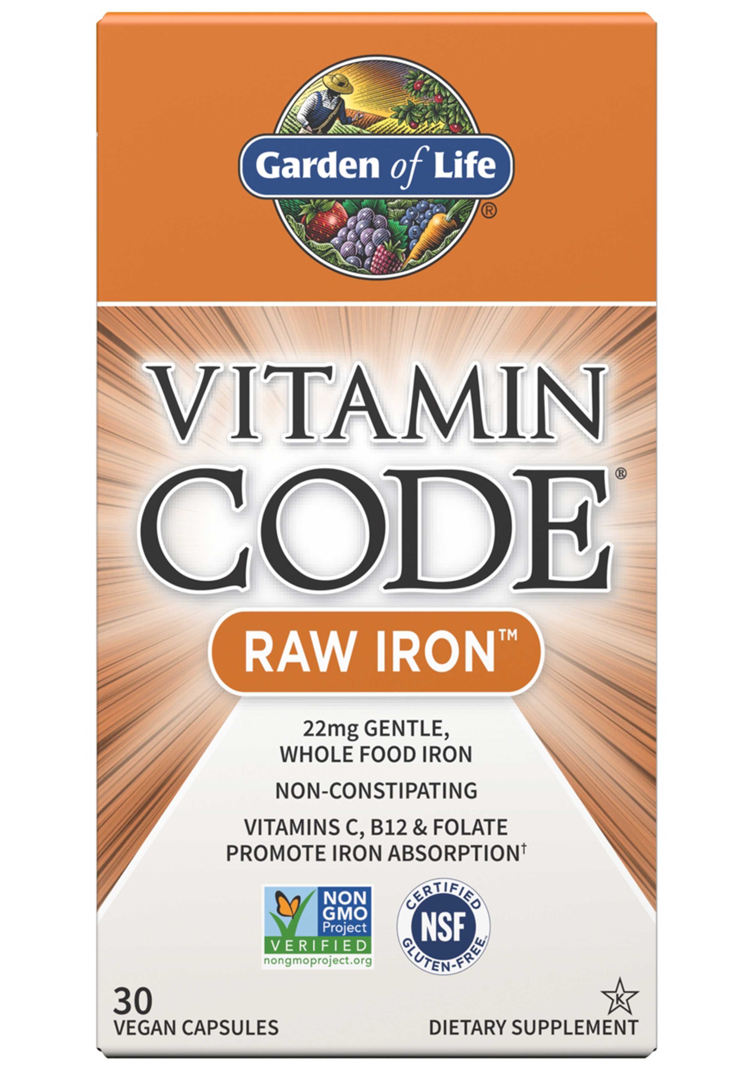 Garden of Life Vitamin Code RAW Iron