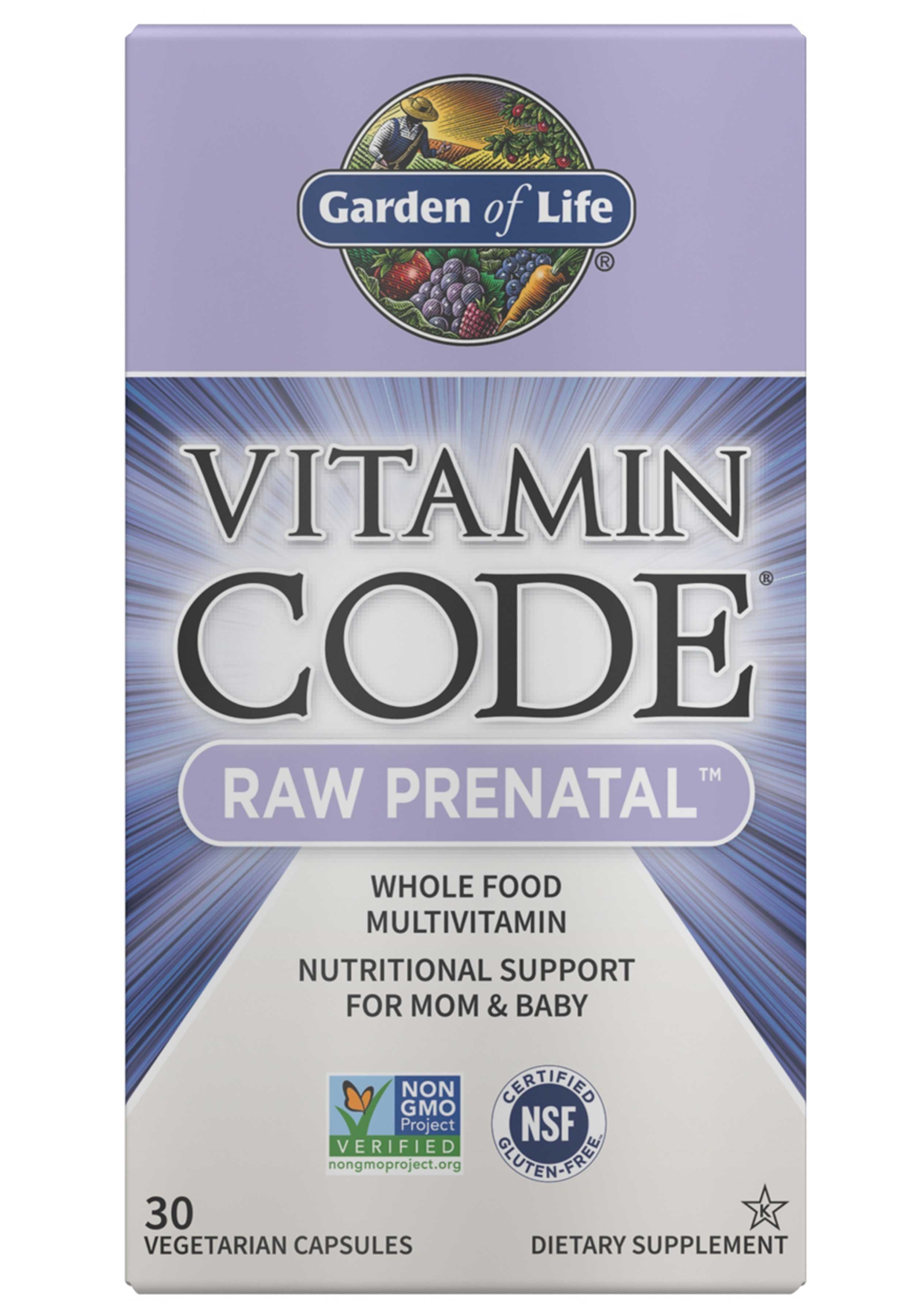 Garden of Life Vitamin Code RAW Prenatal Multivitamin