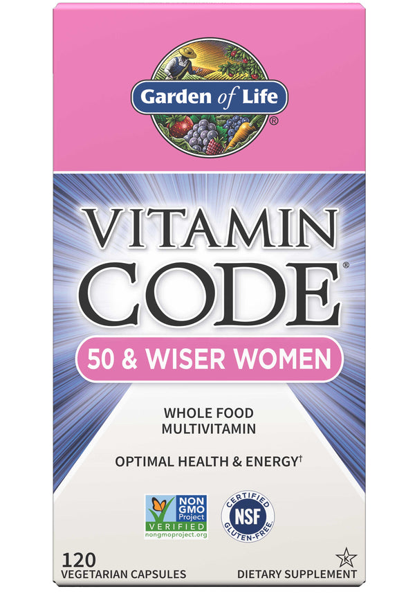 Garden of Life Vitamin Code RAW Women's Multivitamin 50 & Wiser
