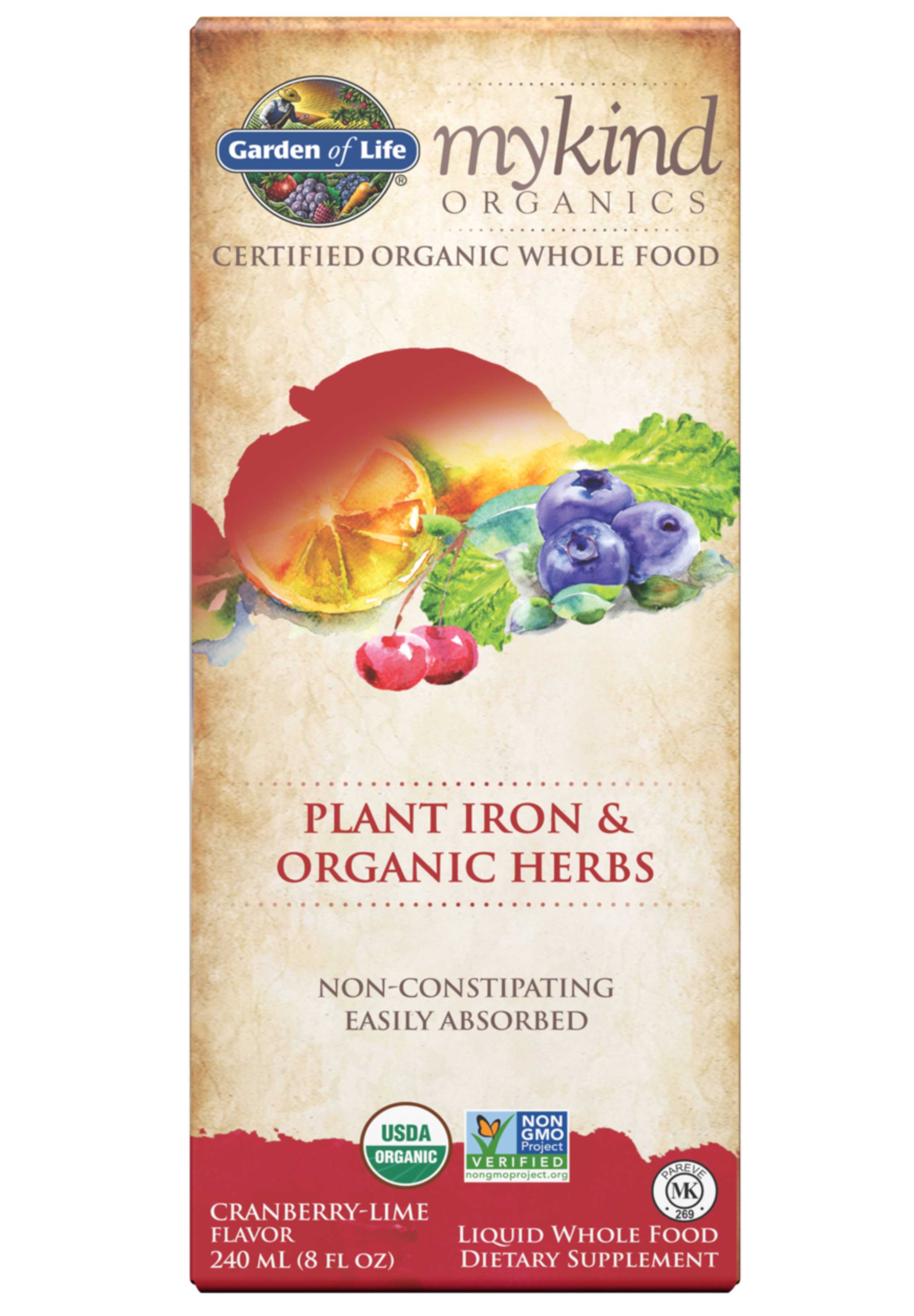 Garden of Life mykind Organics Plant Iron & Organic Herbs
