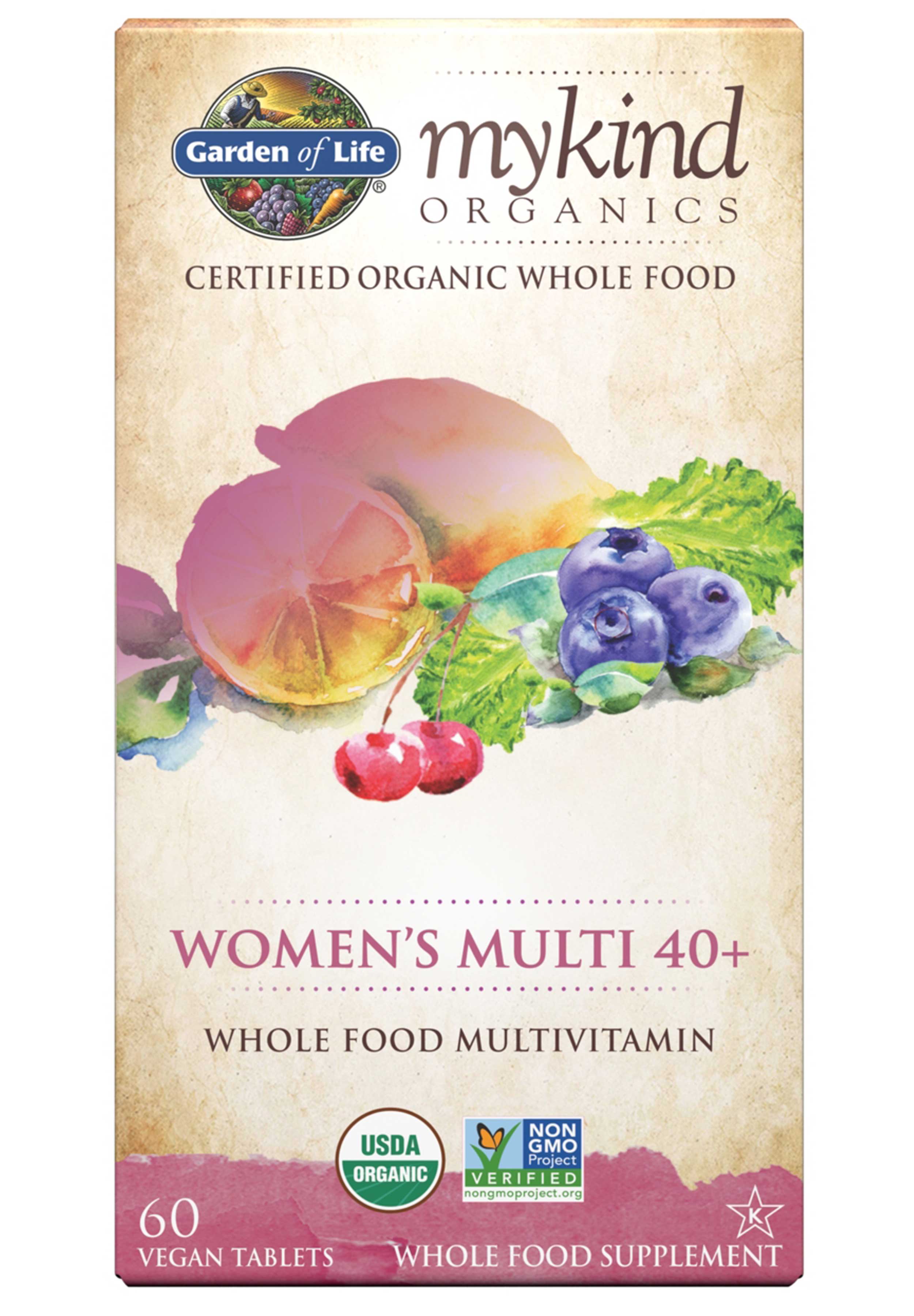 Garden of Life mykind Organics Women's Multivitamin 40+
