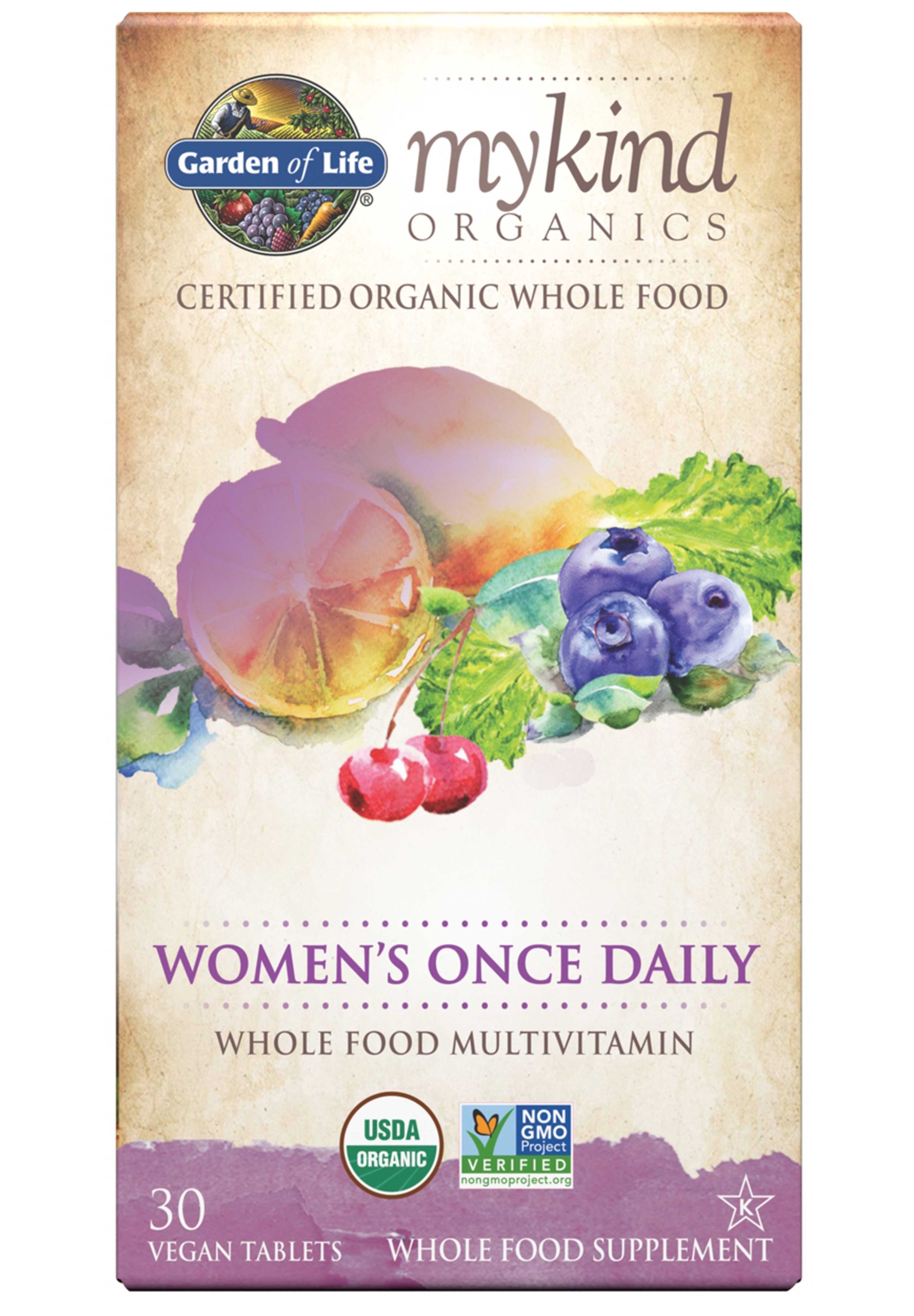 Garden of Life mykind Organics Women's Once Daily Multivitamin