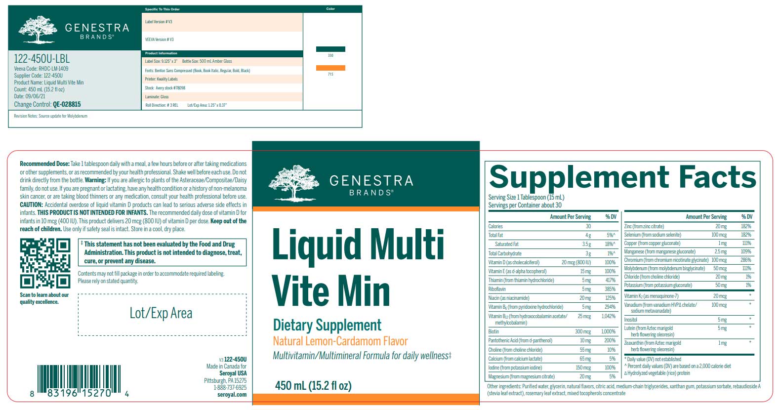 Genestra Brands Liquid Multi Vite Min Label