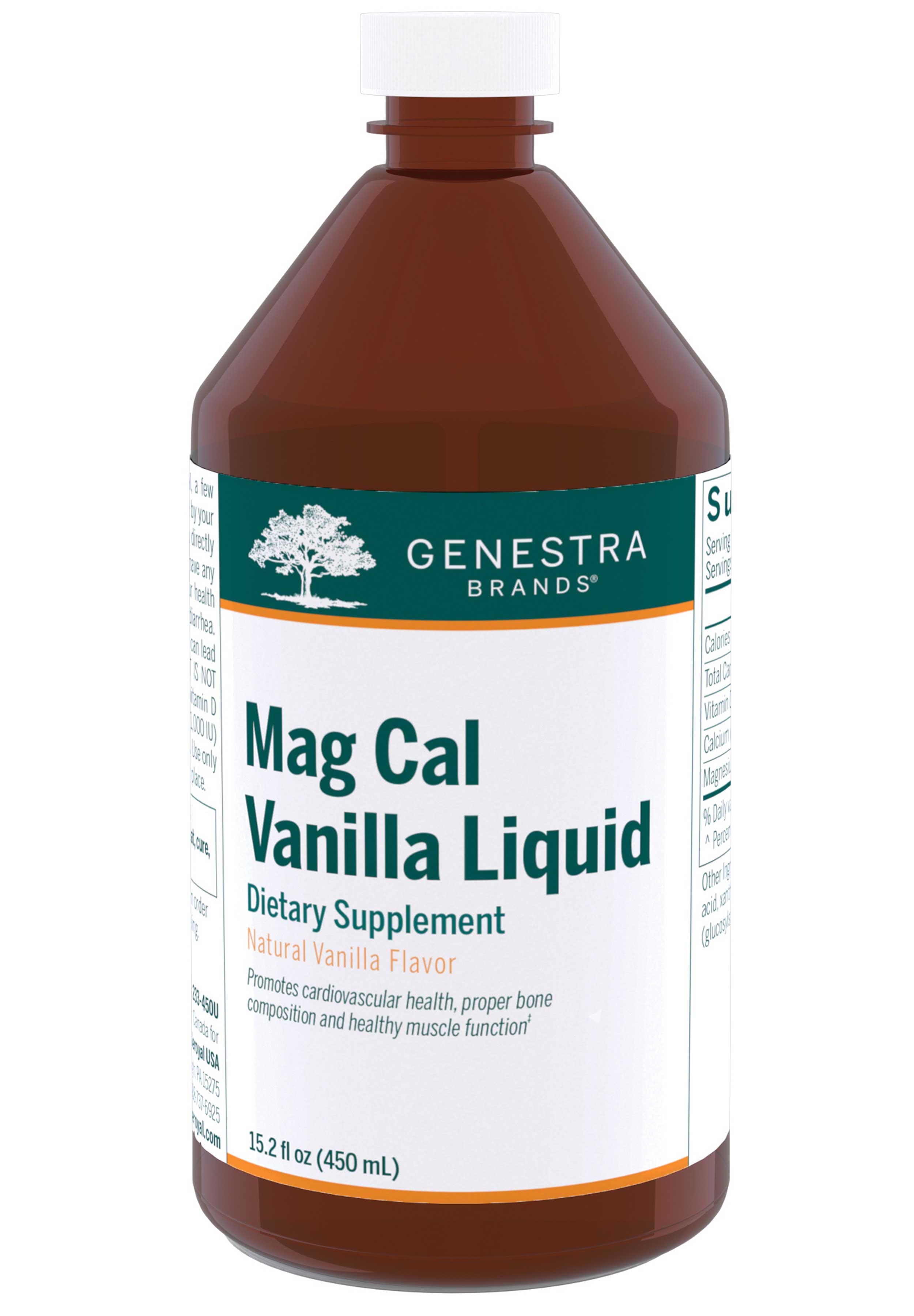 Genestra Brands Mag Cal Vanilla Liquid (450 Milliliters)