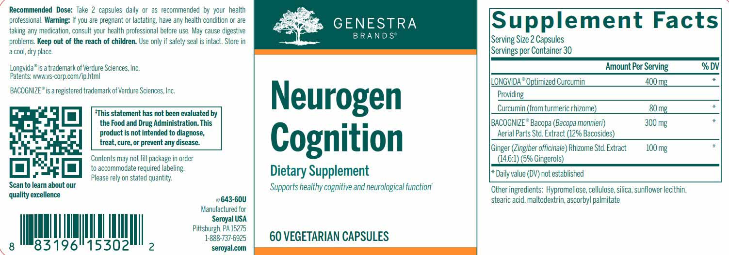 Genestra Brands Neurogen Cognition